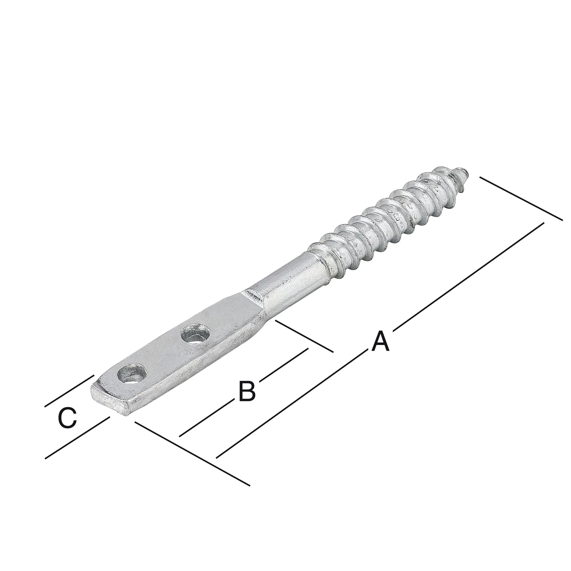Vormann Flechtzaunbeschläge verzinkt 85 x 45 x 15 mm