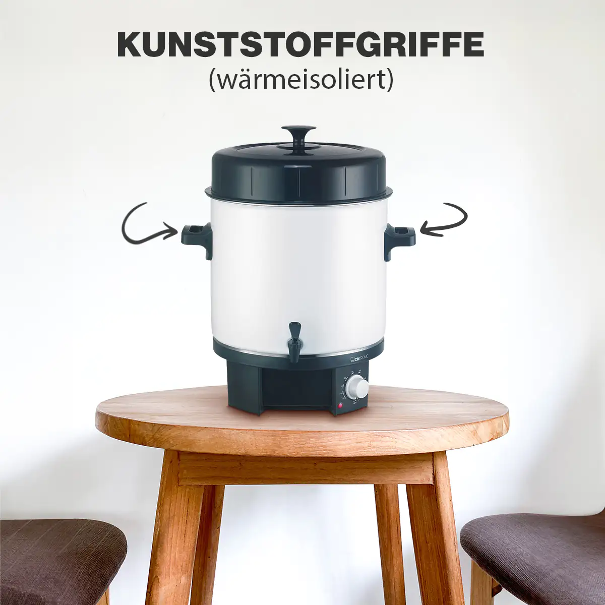 Clatronic Glühwein und Einkochautomat EKA 3338, 25 Liter Tankinhalt