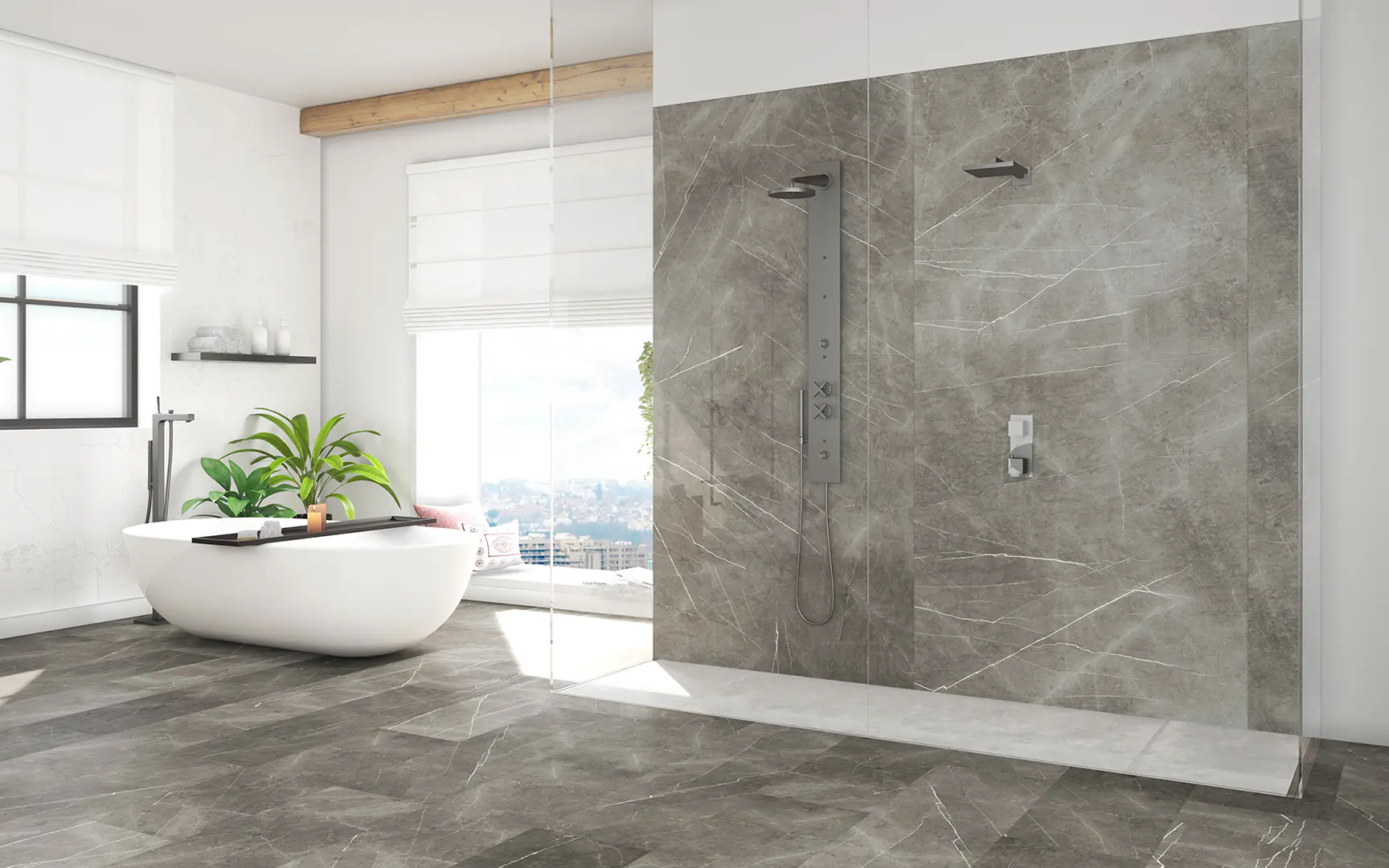 Classen Wandverkleidung Vario Marble Grey 255 x 120 cm x 3 mm