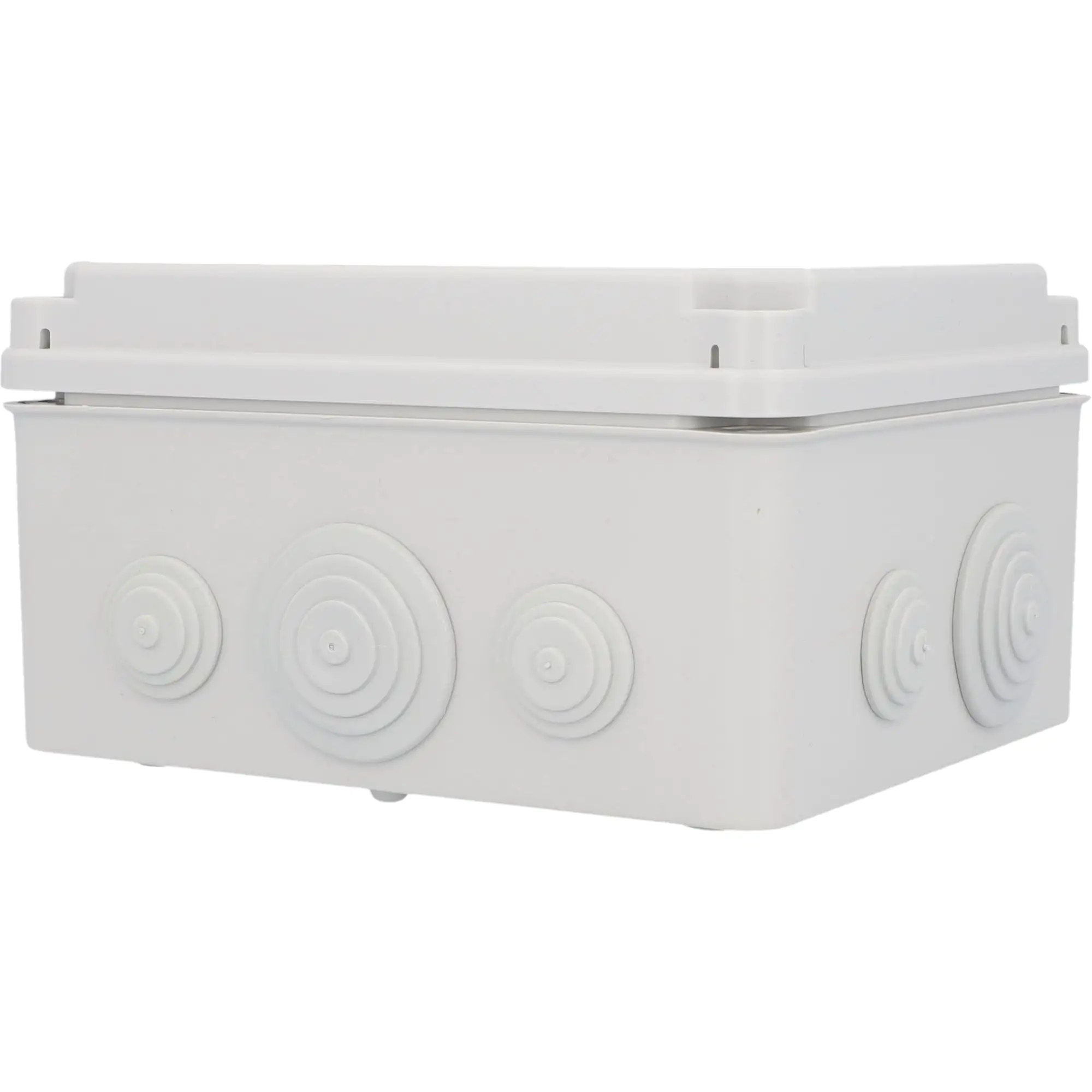 Aufputz- Abzweigdose IP65, mit Schraubdeckel, 165 x 105 x 190 mm, grau