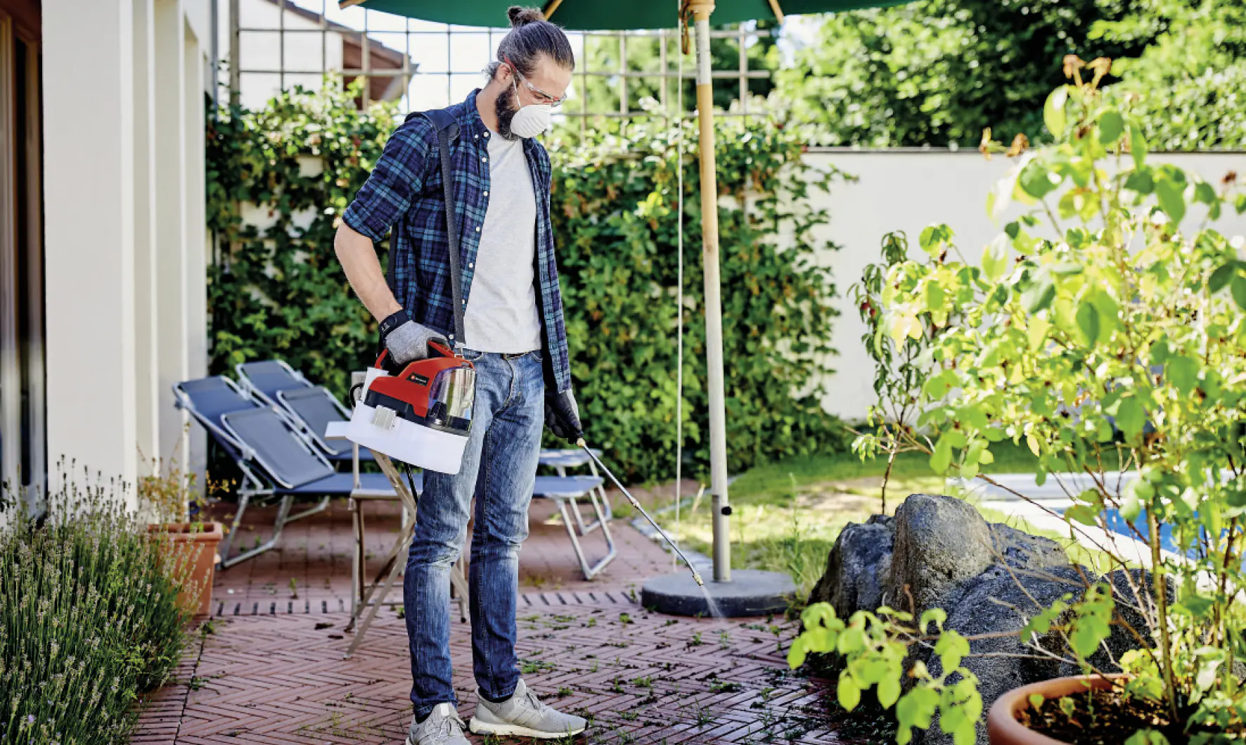 Einhell Akku Drucksprühgerät GE-WS 18/35 Li-Solo 60 l/h Durchflussmenge