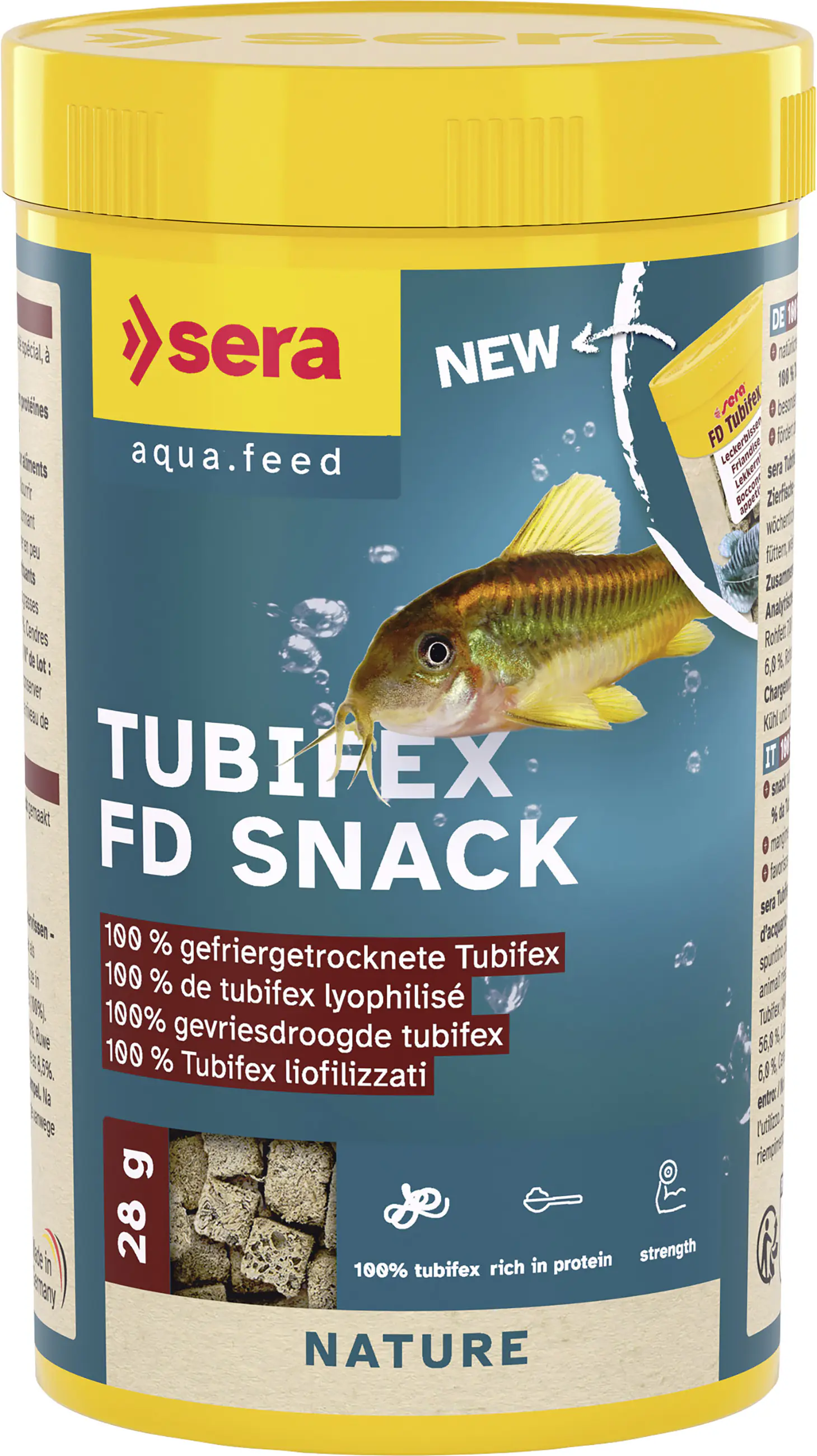 Sera Fischfutter Tubifex FD Snack 250 ml