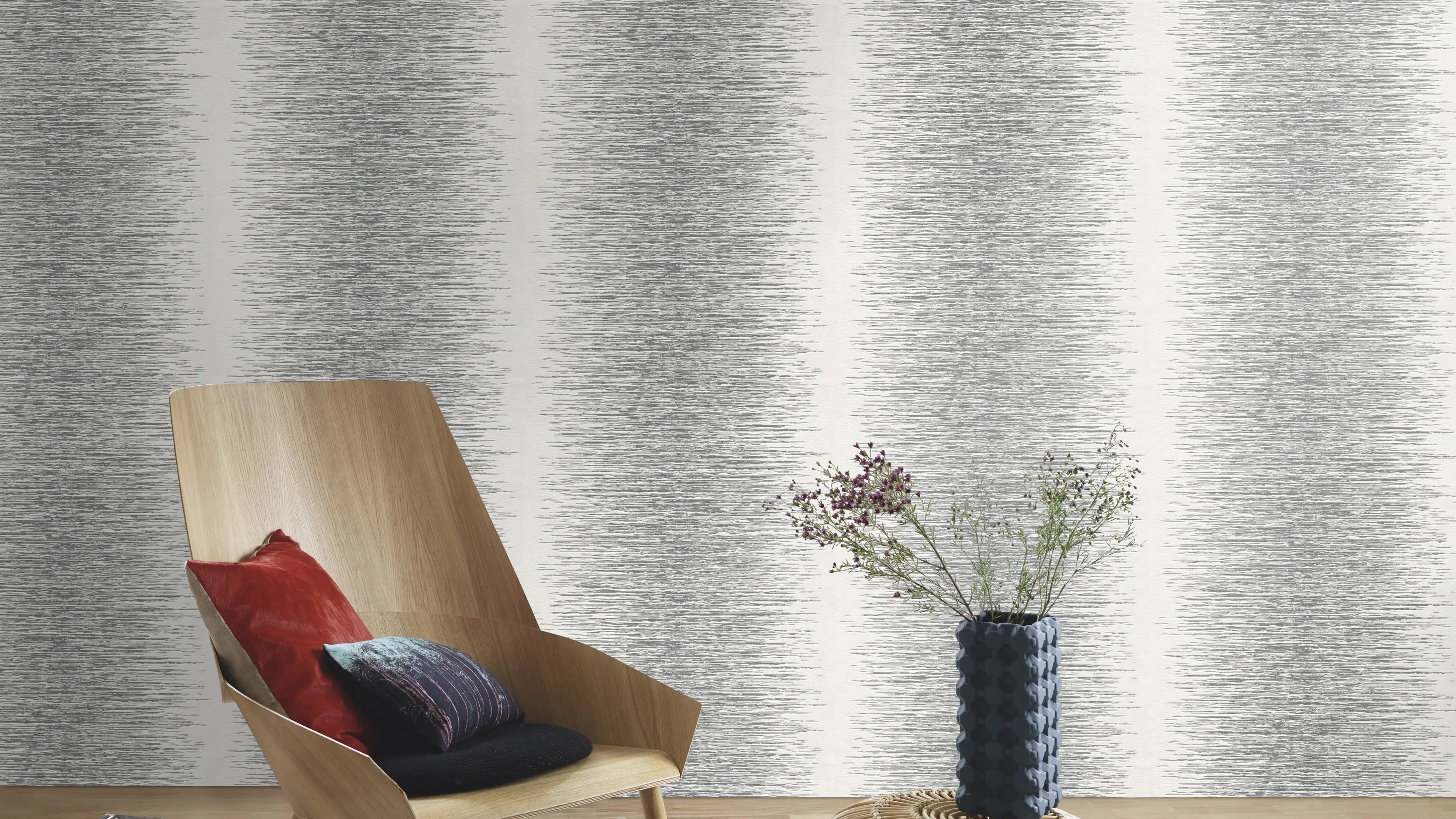 Rasch Vliestapete 413809 Selection grafisch silber 10,05 x 0,53 m