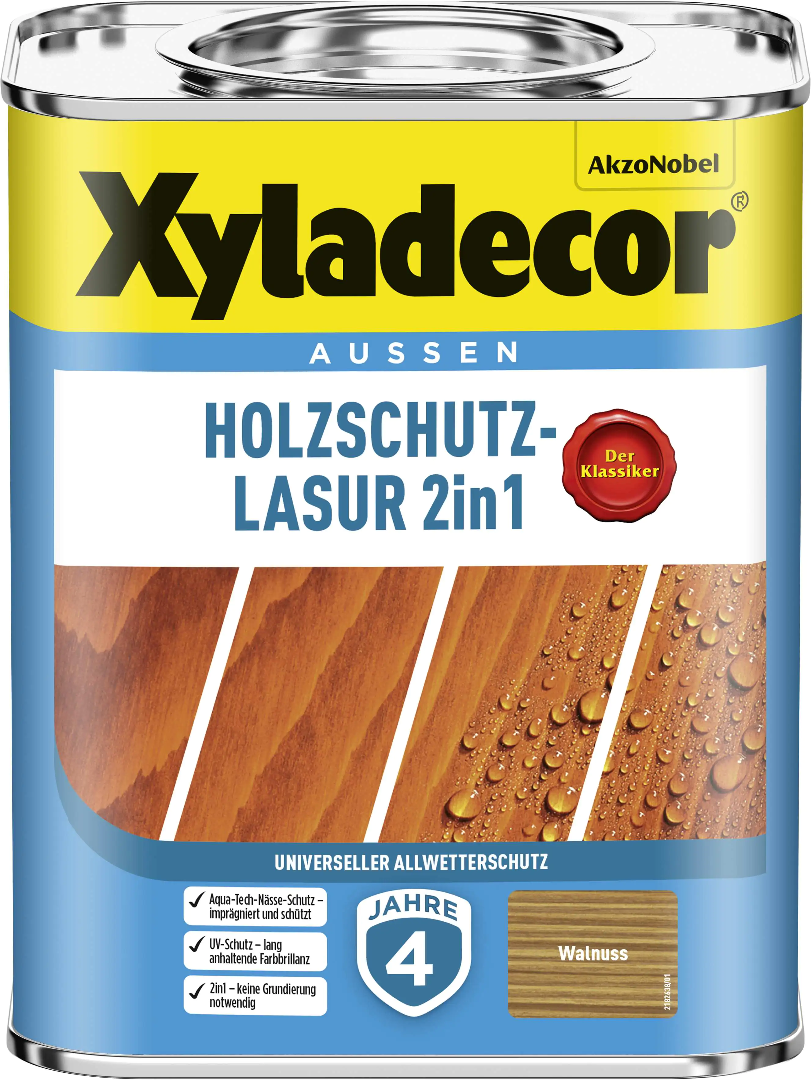 Xyladecor Holzschutzlasur 750 ml walnuss 2in1