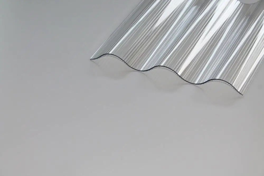 Gutta Polycarbonat-Wellplatte Sinus 76/18 300 x 90 cm 1,4 mm klar