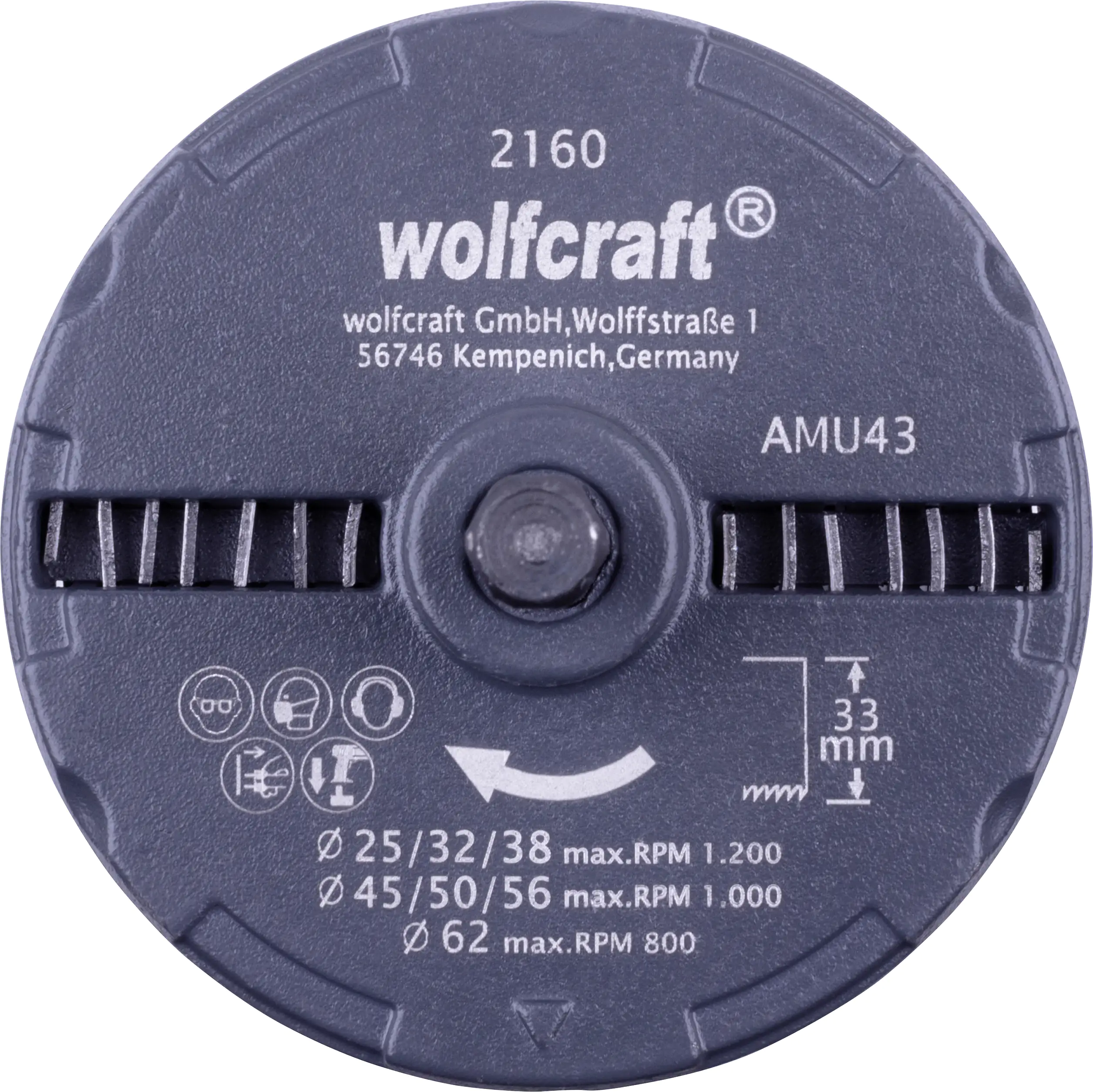 Wolfcraft Lochsägen-Set 7-teilig Ø 25 - 62 mm Metallkörper Sechskant