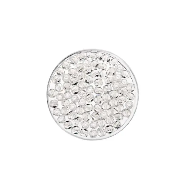 Glorex Glasschliff Perlen 4 mm 100 Stück, crystal