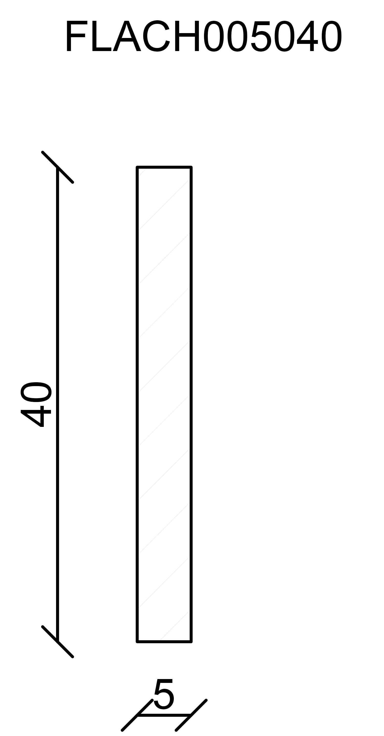 FN Neuhofer Flachleiste 240 cm 40 x 5 mm Fichte/Kiefer