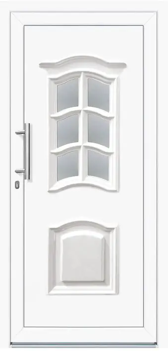Panto Haustür Modell K003 DIN links weiß 100 x 200 cm