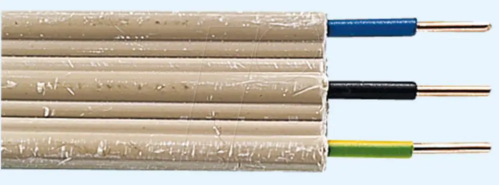 Stegleitung NYIF-J3 x 1,5 1 Meter, beige