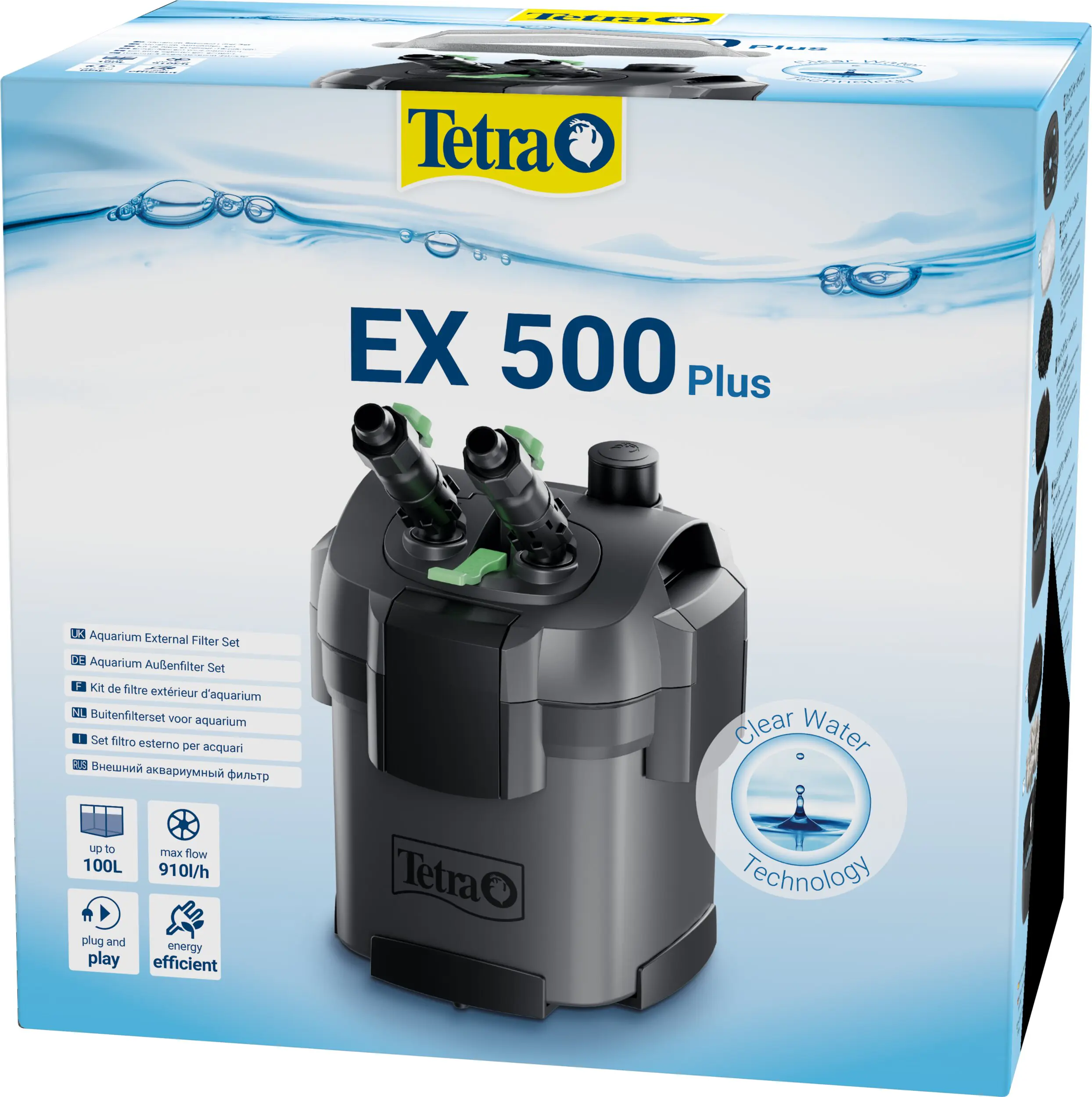 Tetra Außenfilter EX 500 Plus für Aquarien bis 100 l
