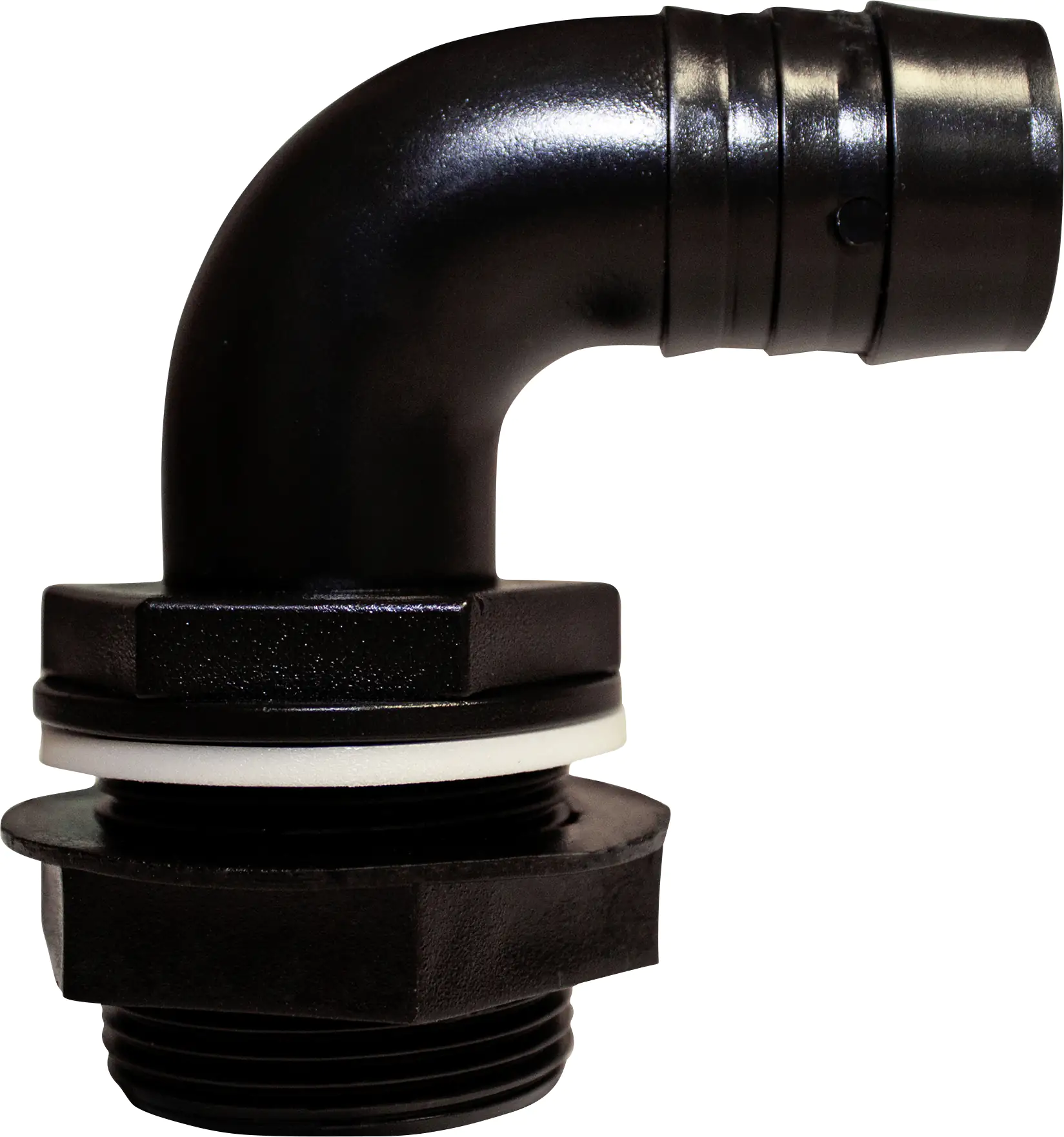 Garantia Überlaufbogen mit Schlauchanschluss, Kontermutter 32 mm (1 1/4")