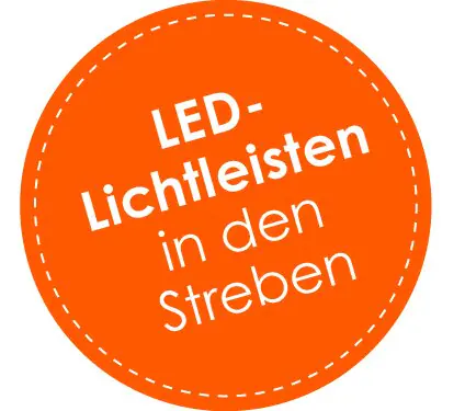 Schneider Sonnenschirm Blacklight anthrazit Ø 270 cm