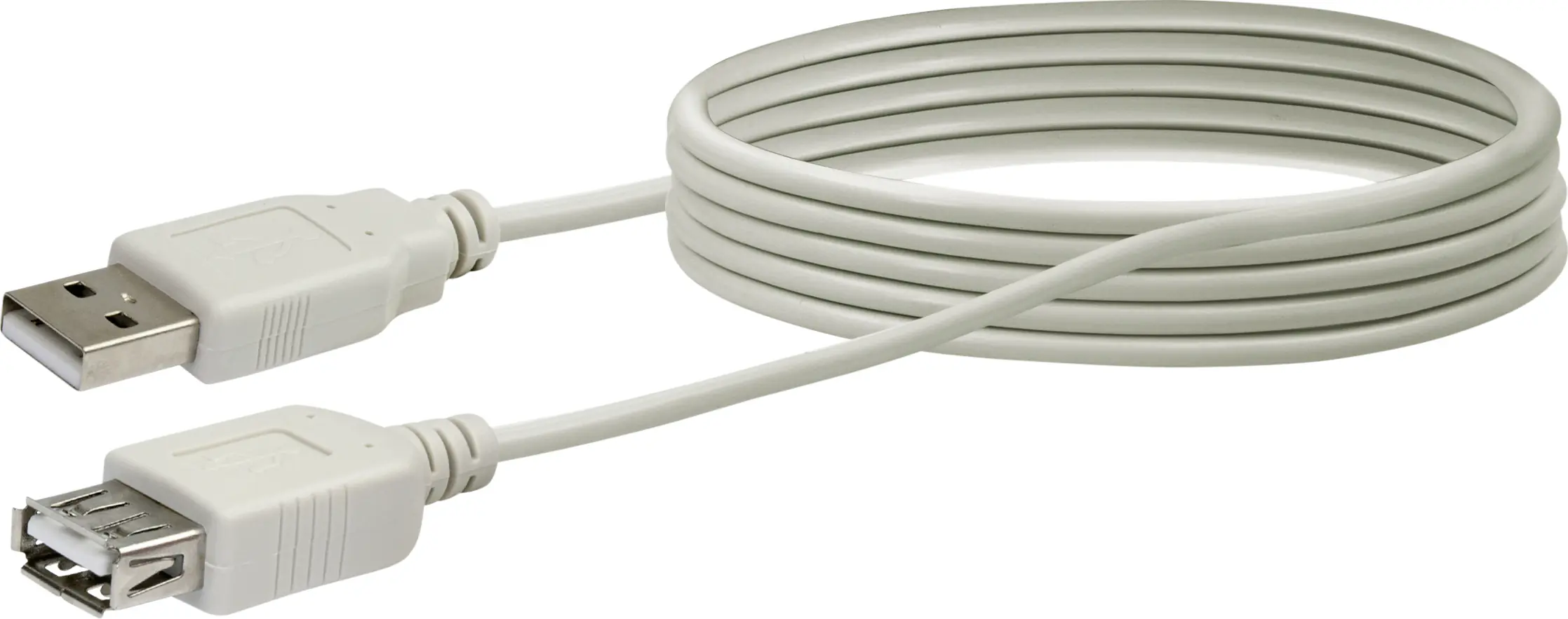 Schwaiger USB 2.0 Verlängerungskabel CK1502 531 grau, 2m, 1x USB 2.0 A Stecker / 1x USB 2.0 A Buchse