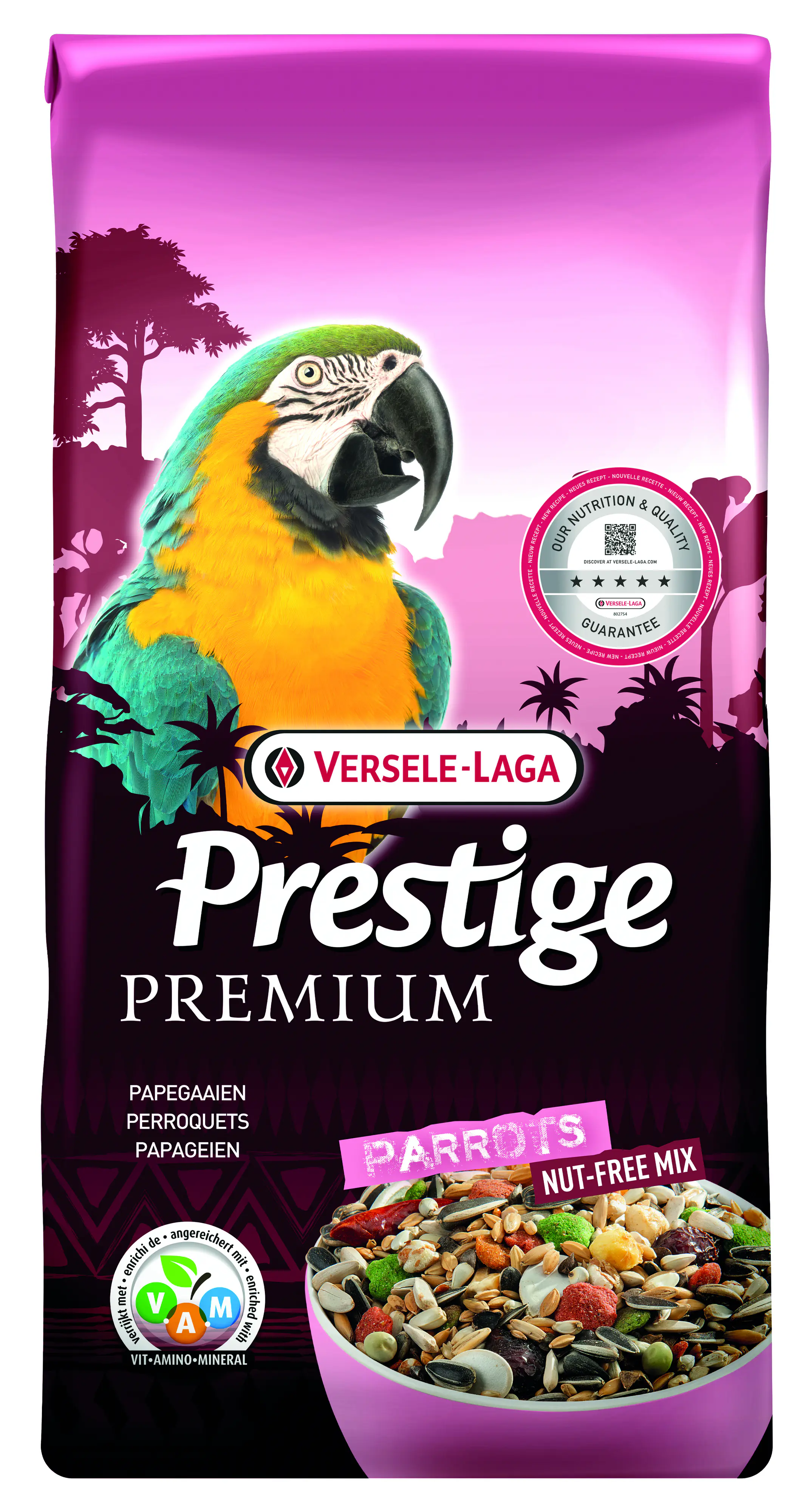Versele-Laga Prestige Premium Samenmischung ohne Nüsse Papageienfutter 10kg