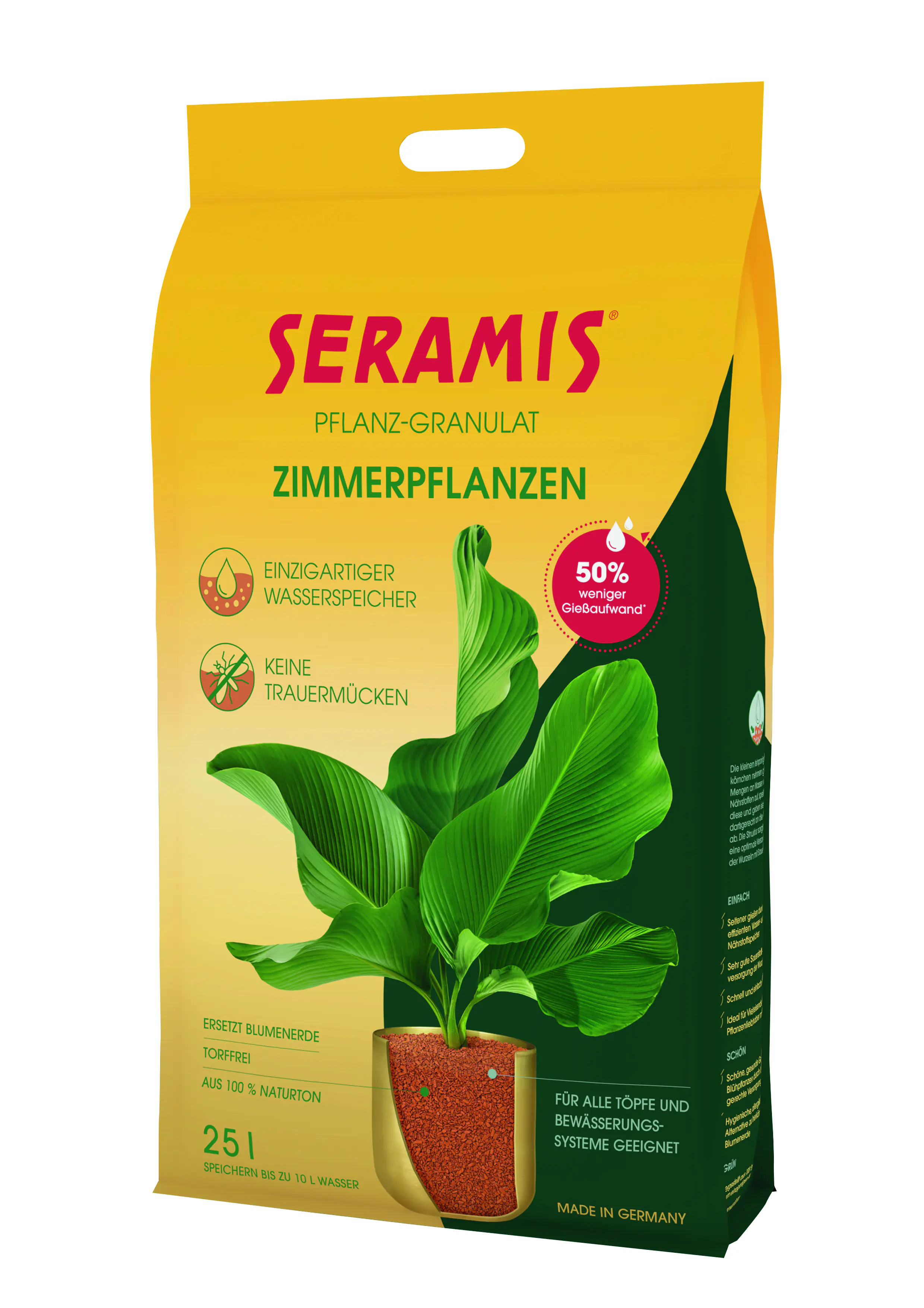Seramis Pflanz-Granulat für Zimmerpflanzen 25 L