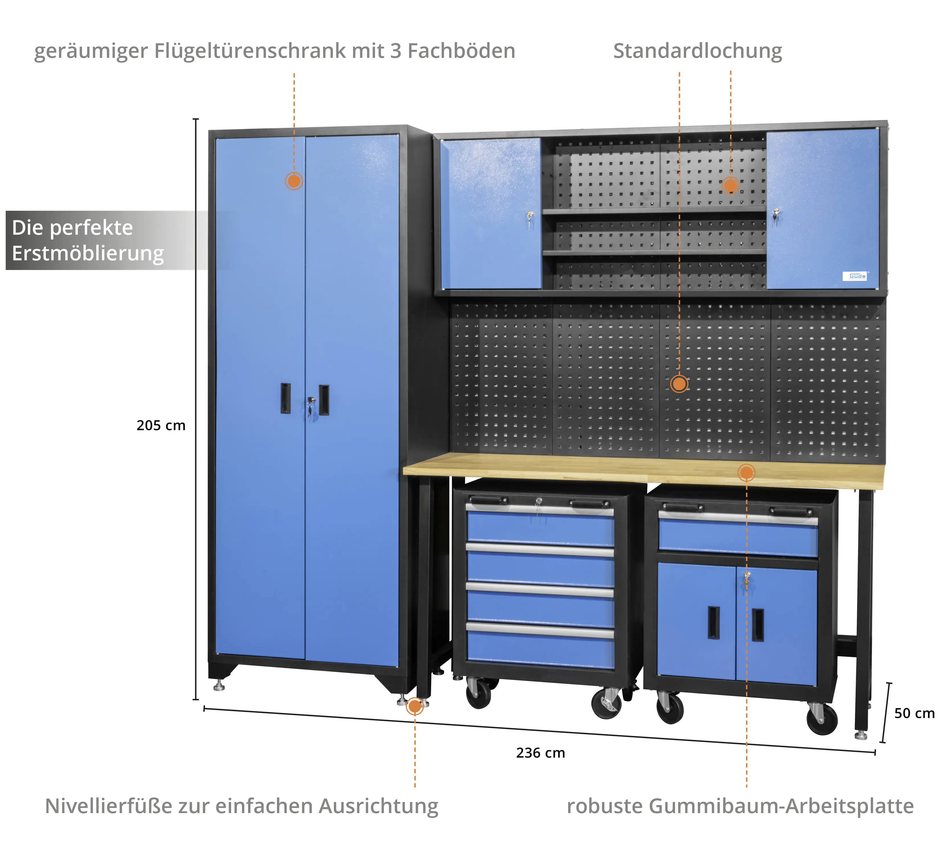 Güde Werkstatt-Set GWS 6 6-teilig