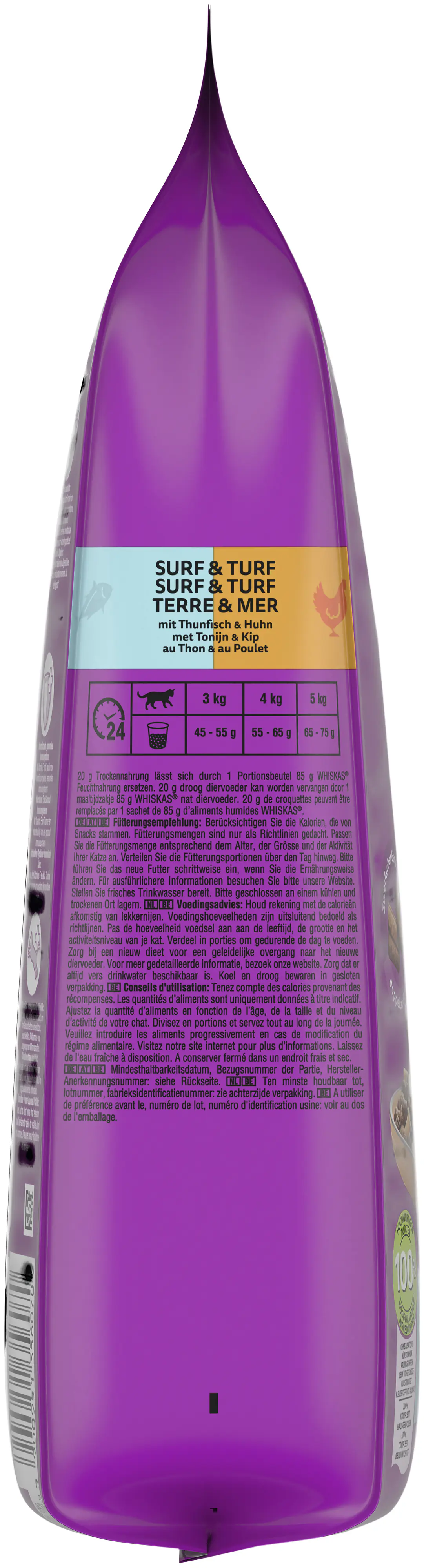 Whiskas Katzentrockenfutter Duo Adult 1,9 kg Thunfisch & Huhn 