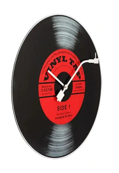 Nextime Wanduhr Vinyl Tab Ø 43 cm
