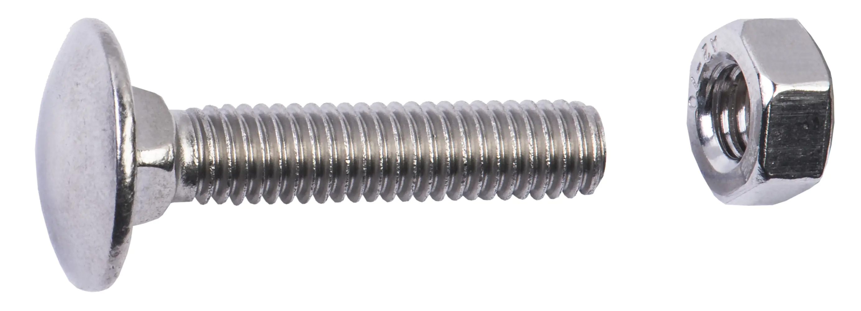 Connex Schlossschrauben M6 x 30 mm - 75 Stück Edelstahl