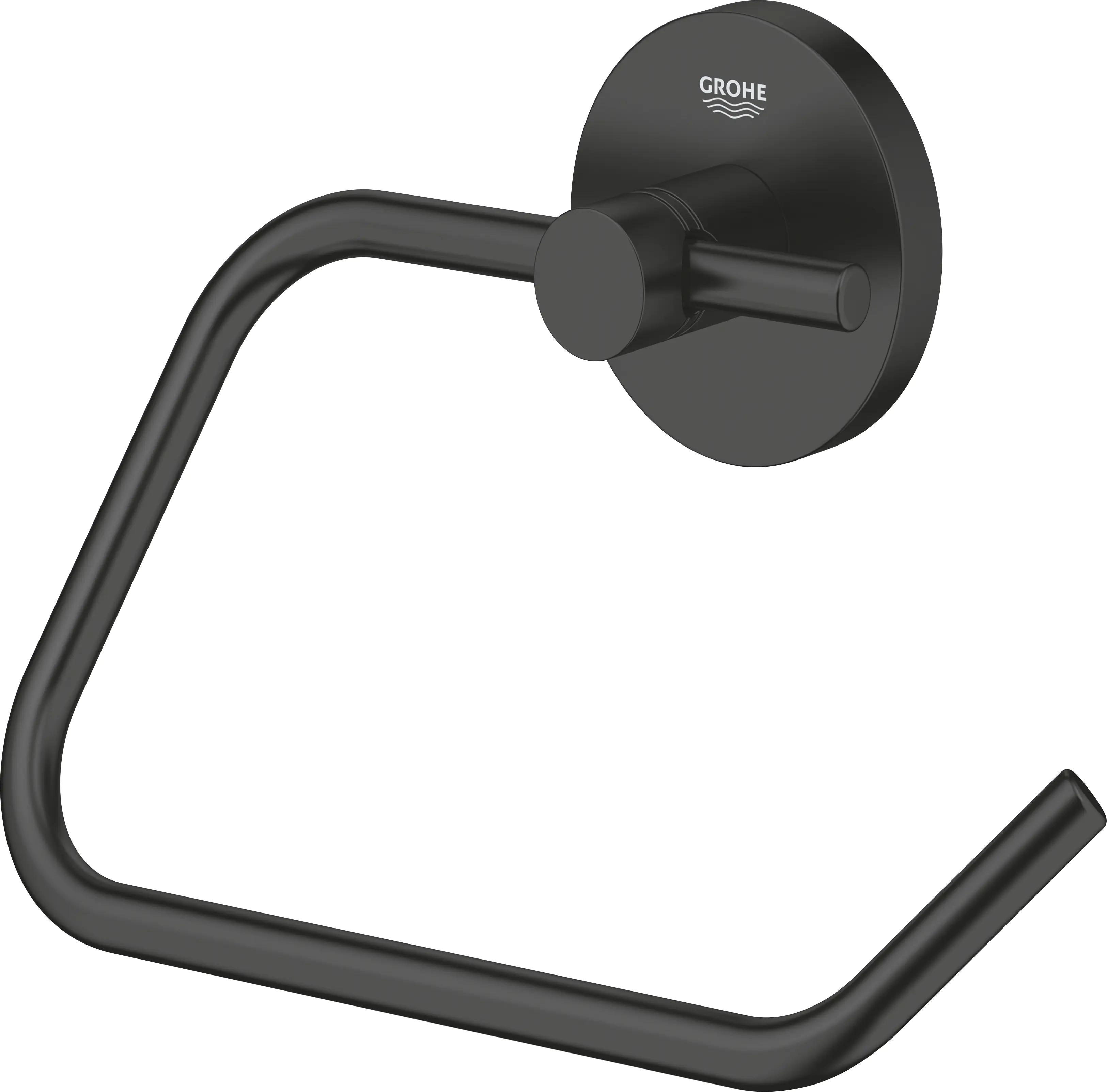 Grohe Start WC-Papierhalter matt black klebbar 
