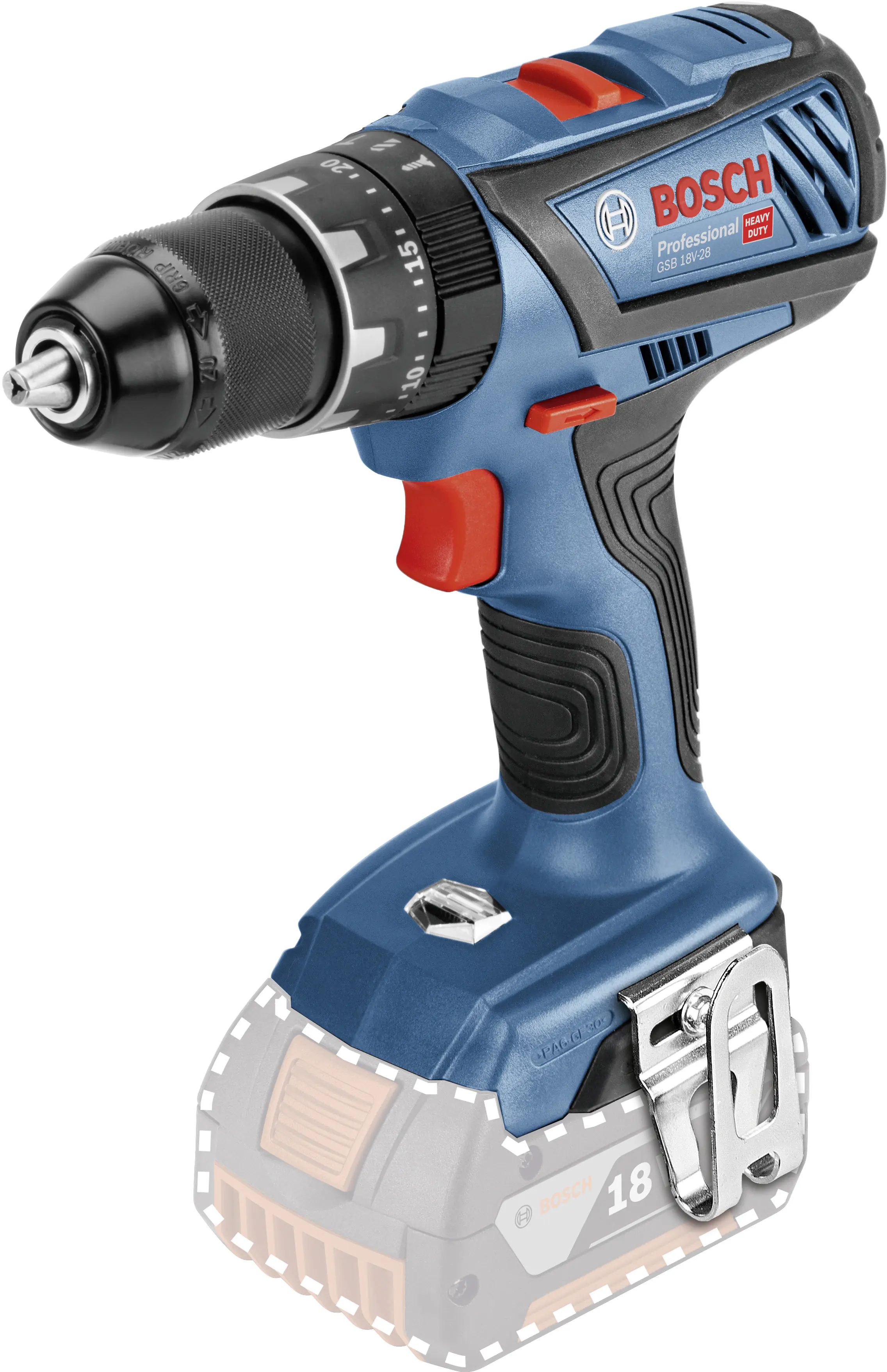 Bosch Professional Akku-Schlagbohrschrauber GSB 18V-28 Solo