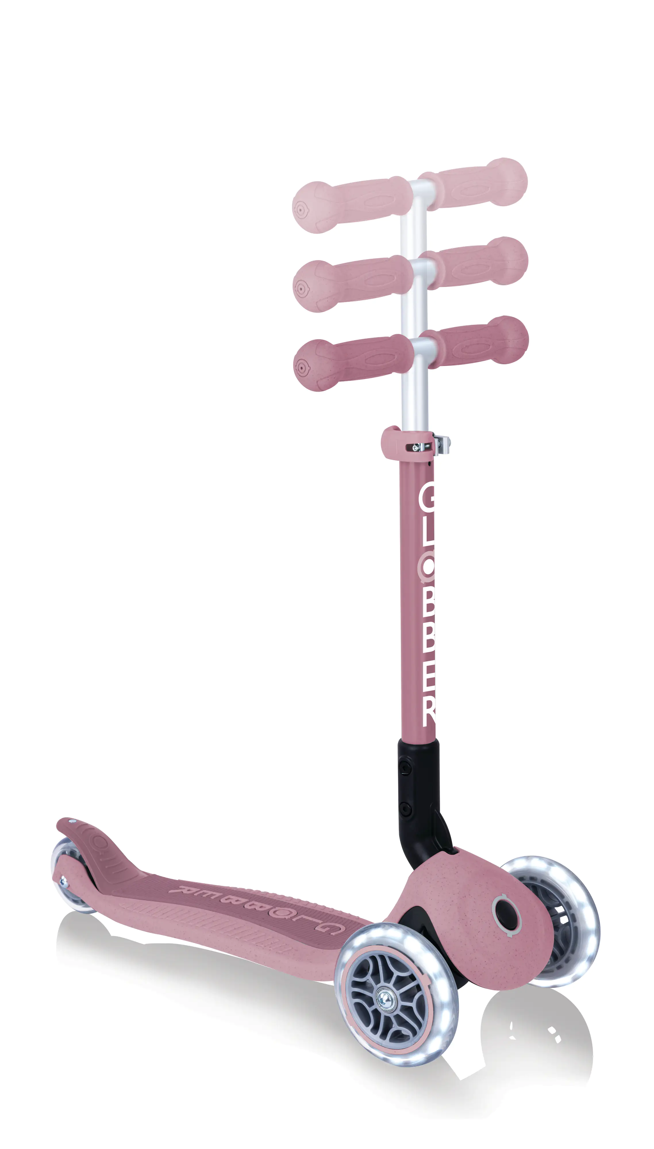 Globber Scooter Junior Foldable Lights Eco beere mit Leuchtrollen