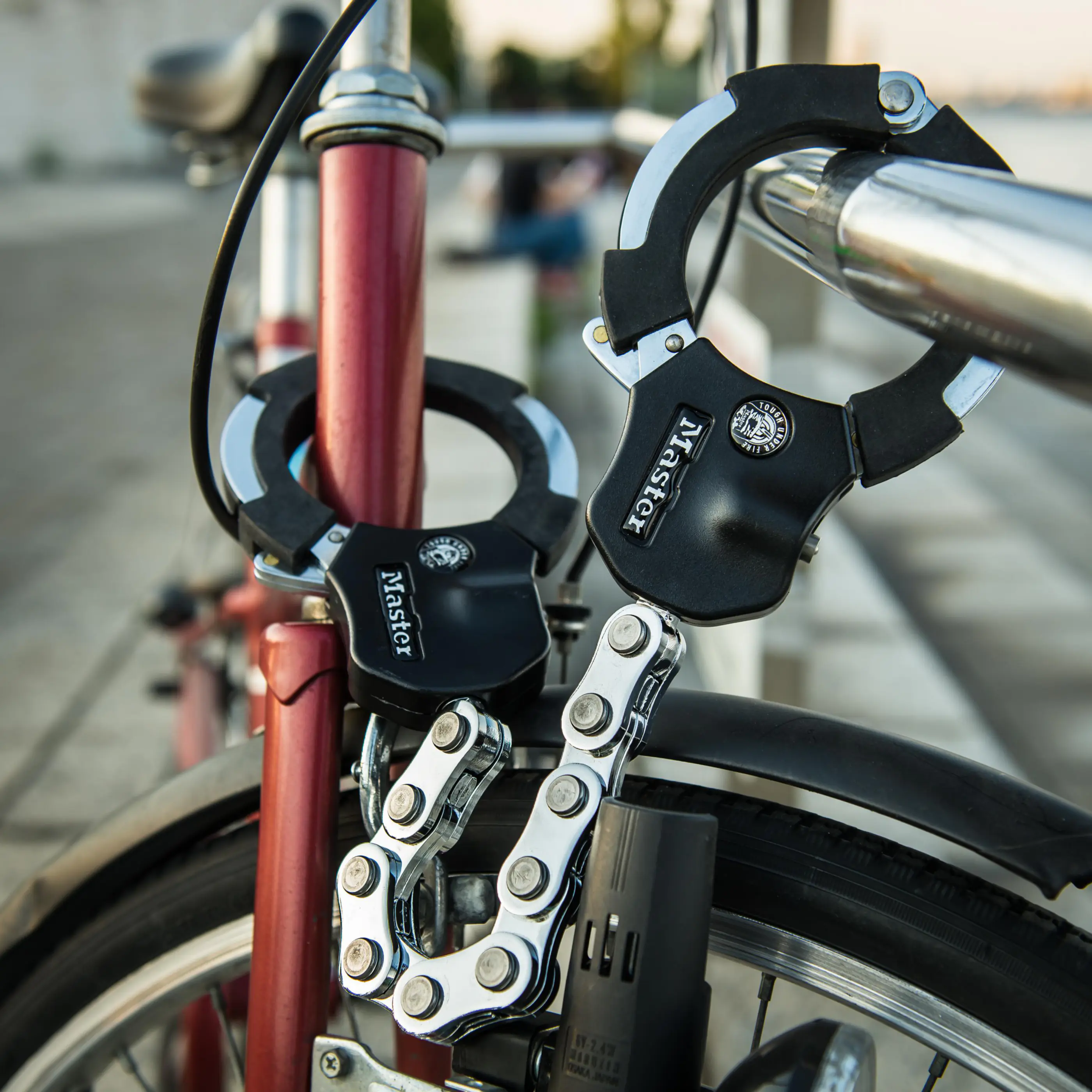 Fischer Fahrradschloss Handschellenschloss Street Cuff 55 cm x Ø 7,6 cm