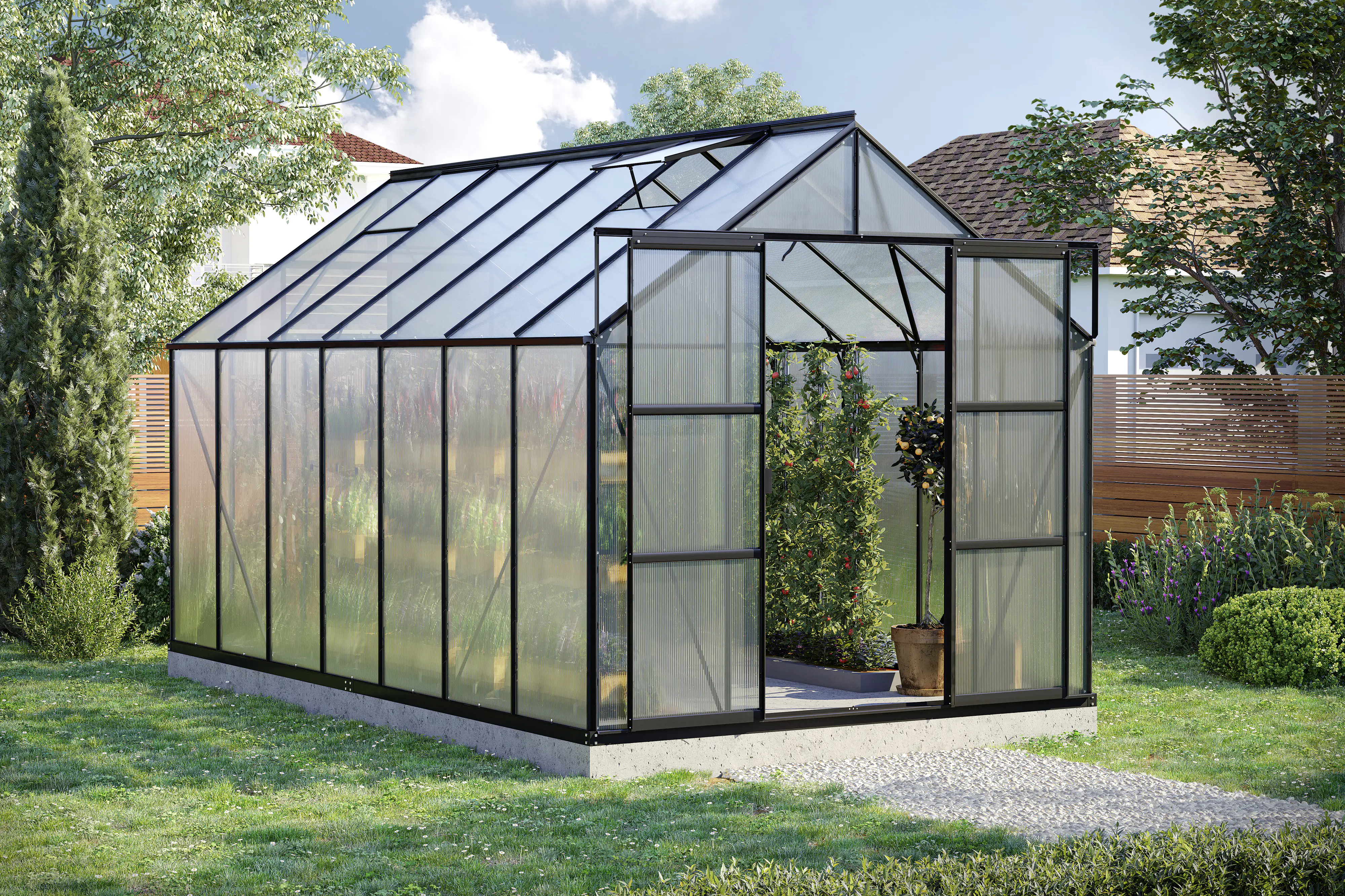 Vitavia Gewächshaus Uranus 11500 HPK 4 mm 254 x 441 cm