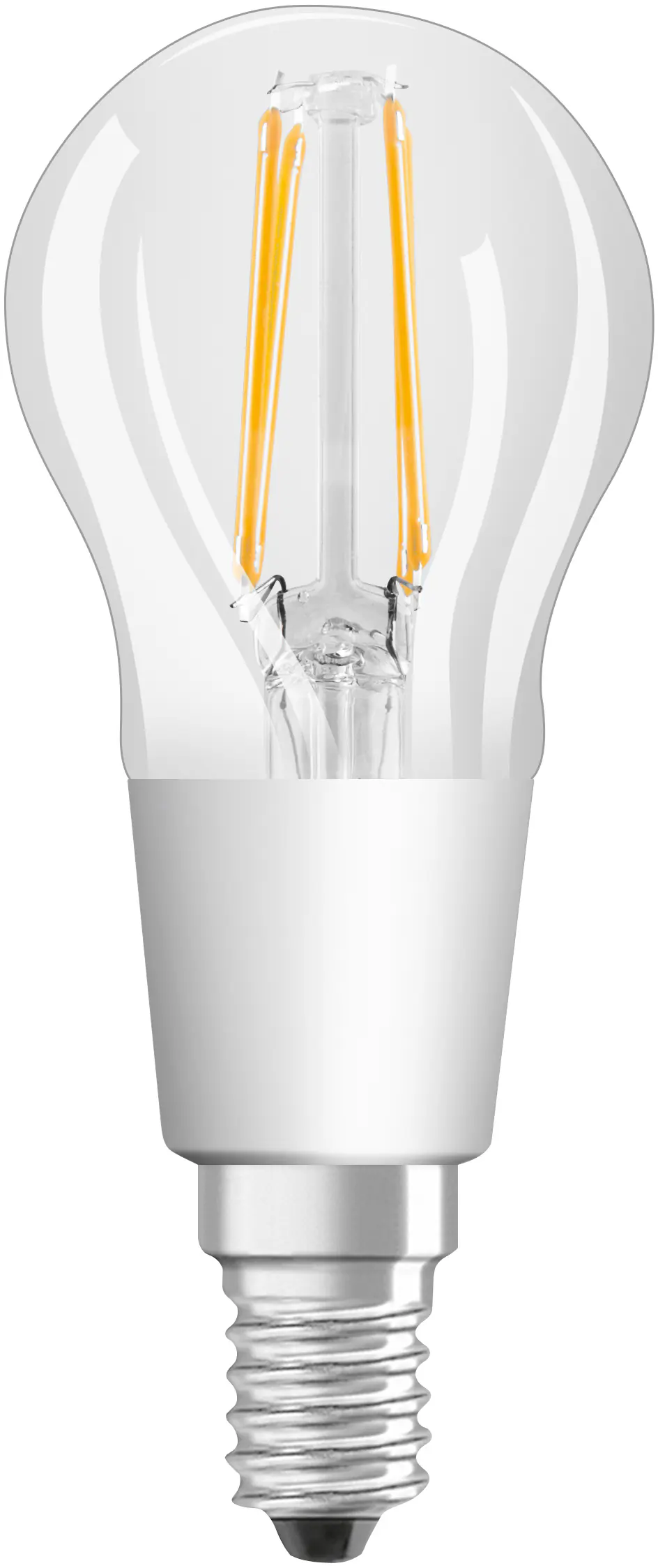 Ledvance Smart+ LED Leuchtmittel P40 E14 4W warmweiß, dimmbar, klar