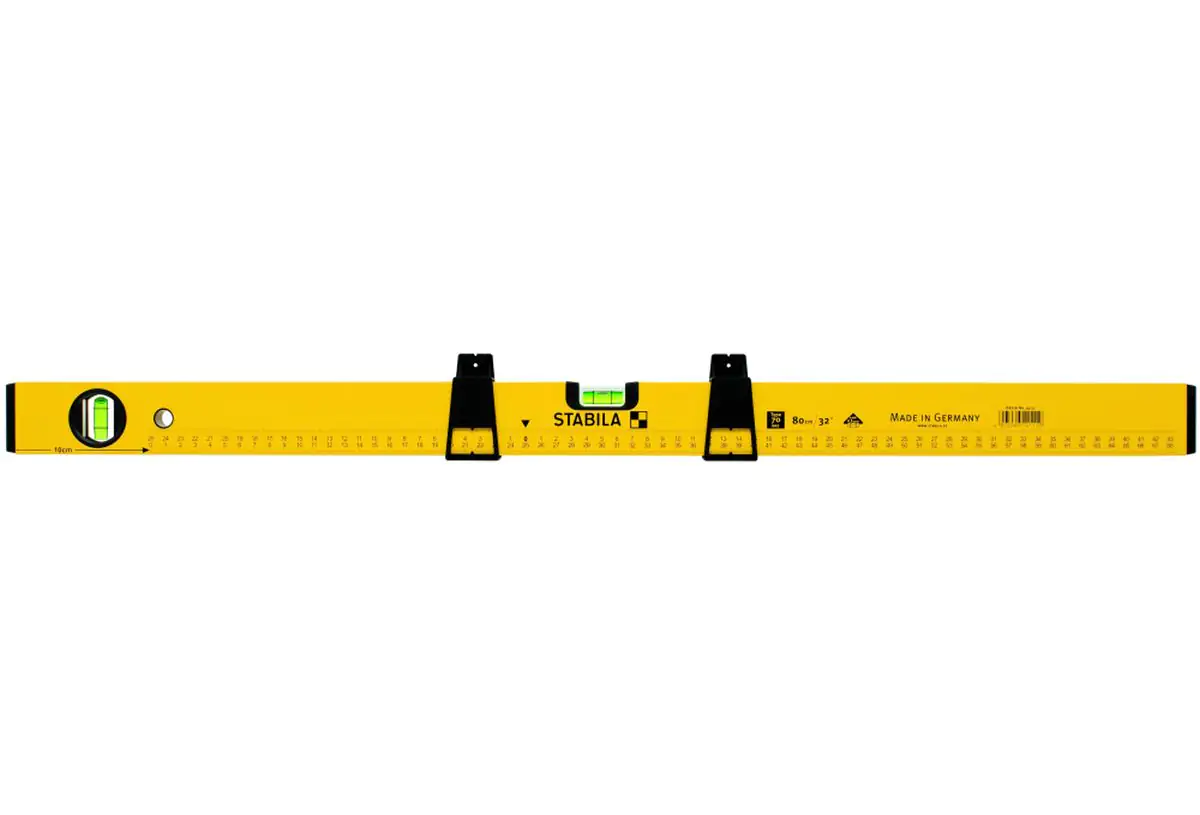 Stabila Markier-Wasserwaage 80 cm Type 70MAS und 2 Markierschieber