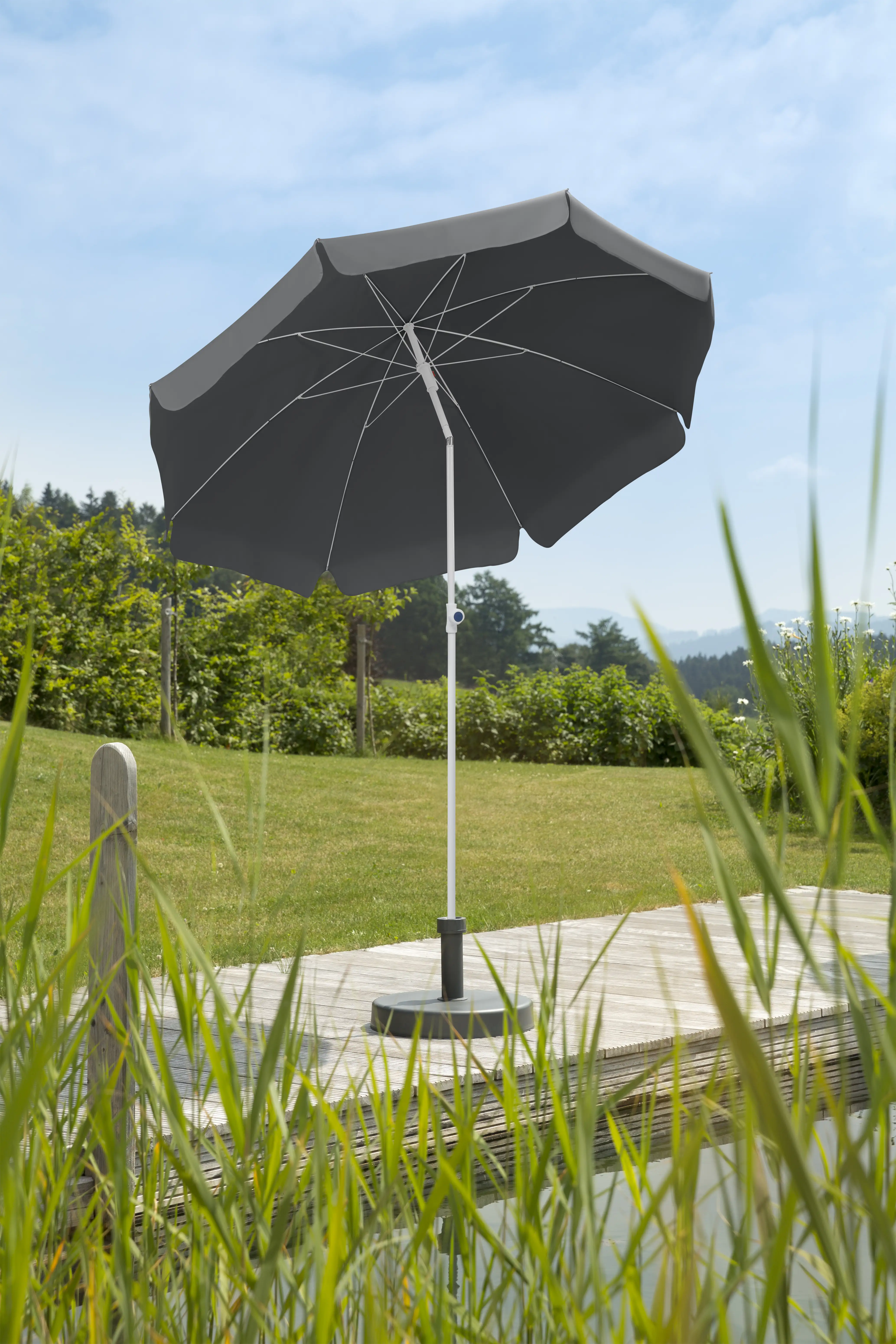 Schneider Sonnenschirm Ibiza Ø 200 cm anthrazit