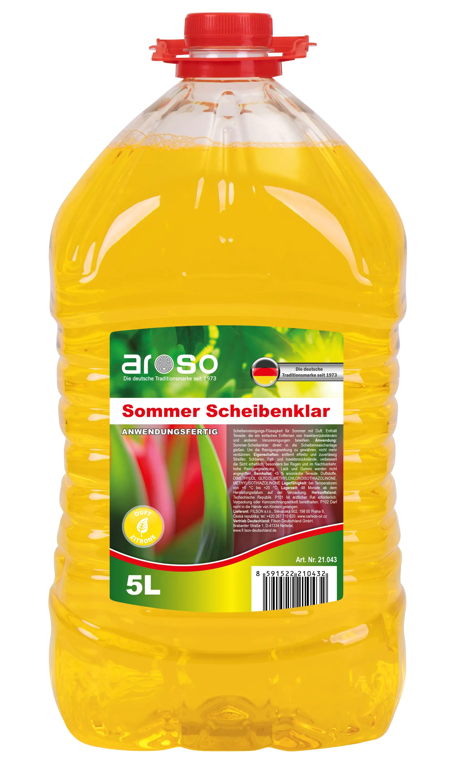 aroso Scheibenreiniger Sommer Zitrone 5L