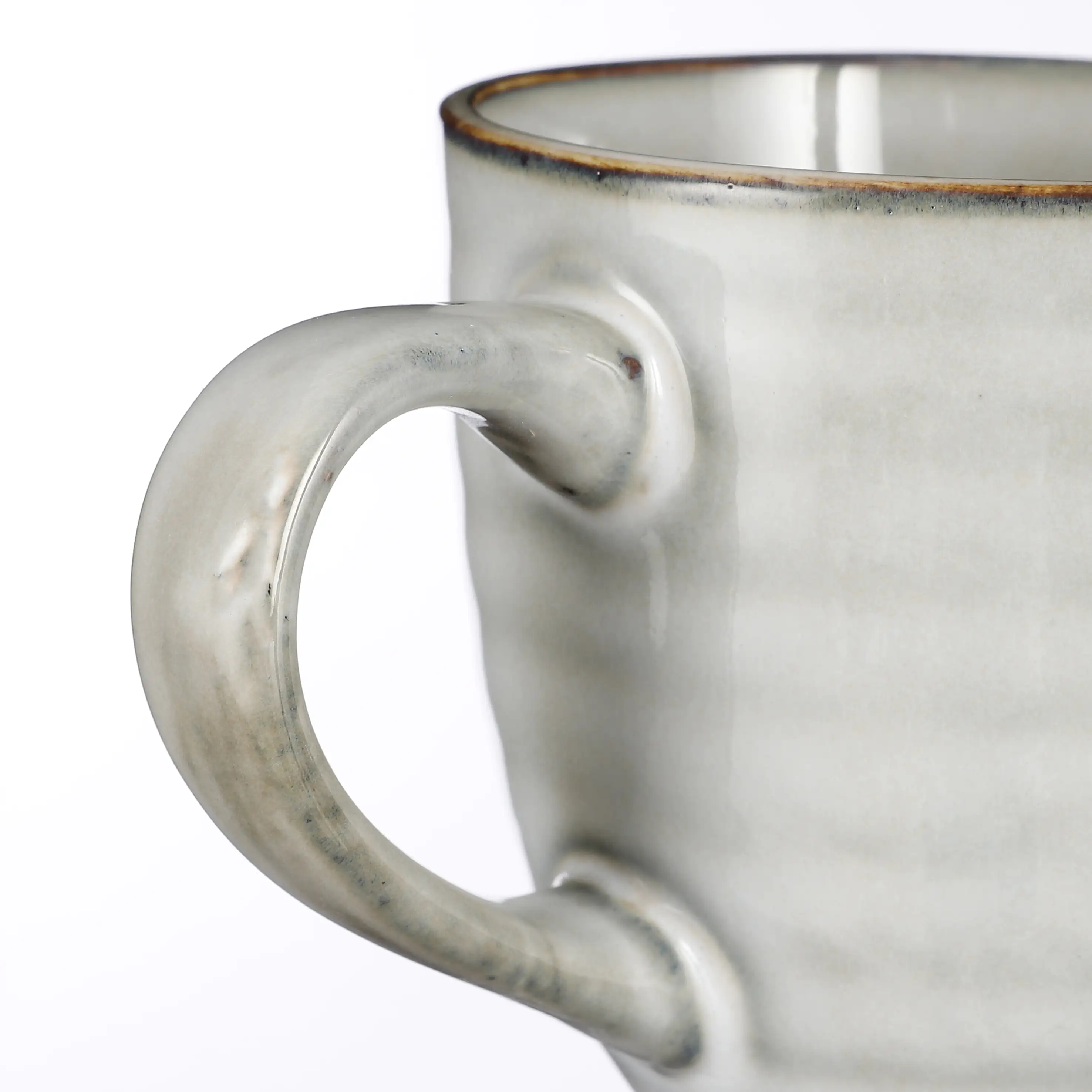 Mica Becher Tabo grau, 9 cm x 9 cm