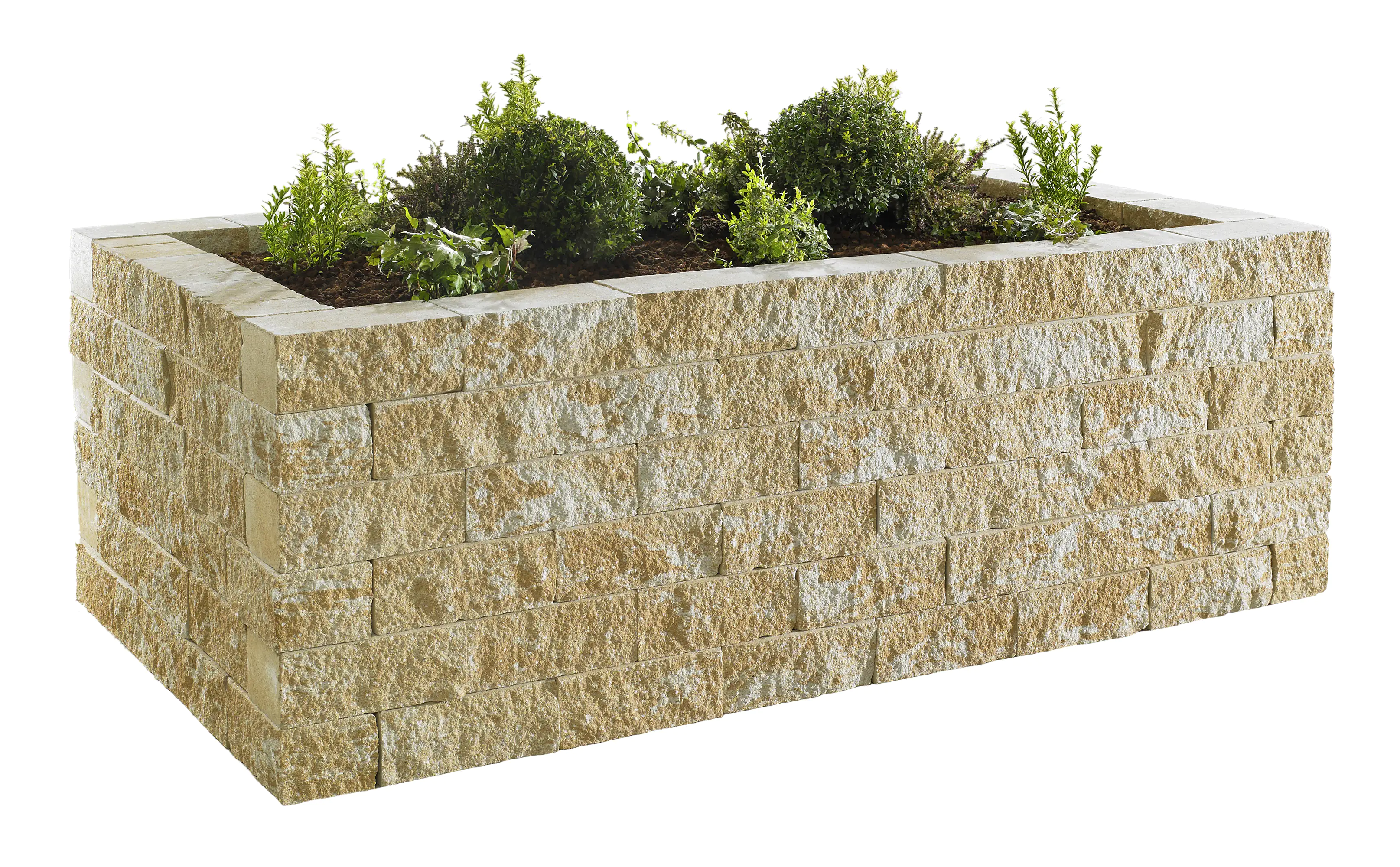 Primaster Hochbeet-Set San Marino 220 x 130 x 72 cm sandsteingelb