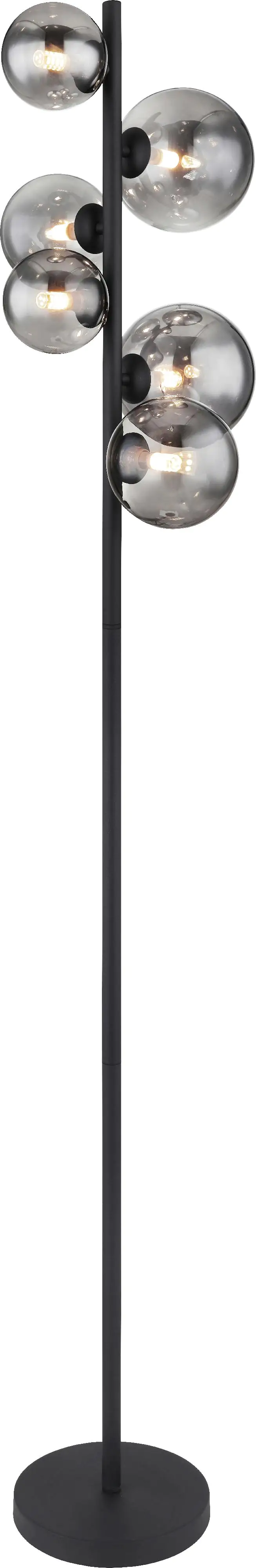 Globo Stehleuchte Riha schwarz 155 x 28,5 cm 6 x G9 LED, 3 W