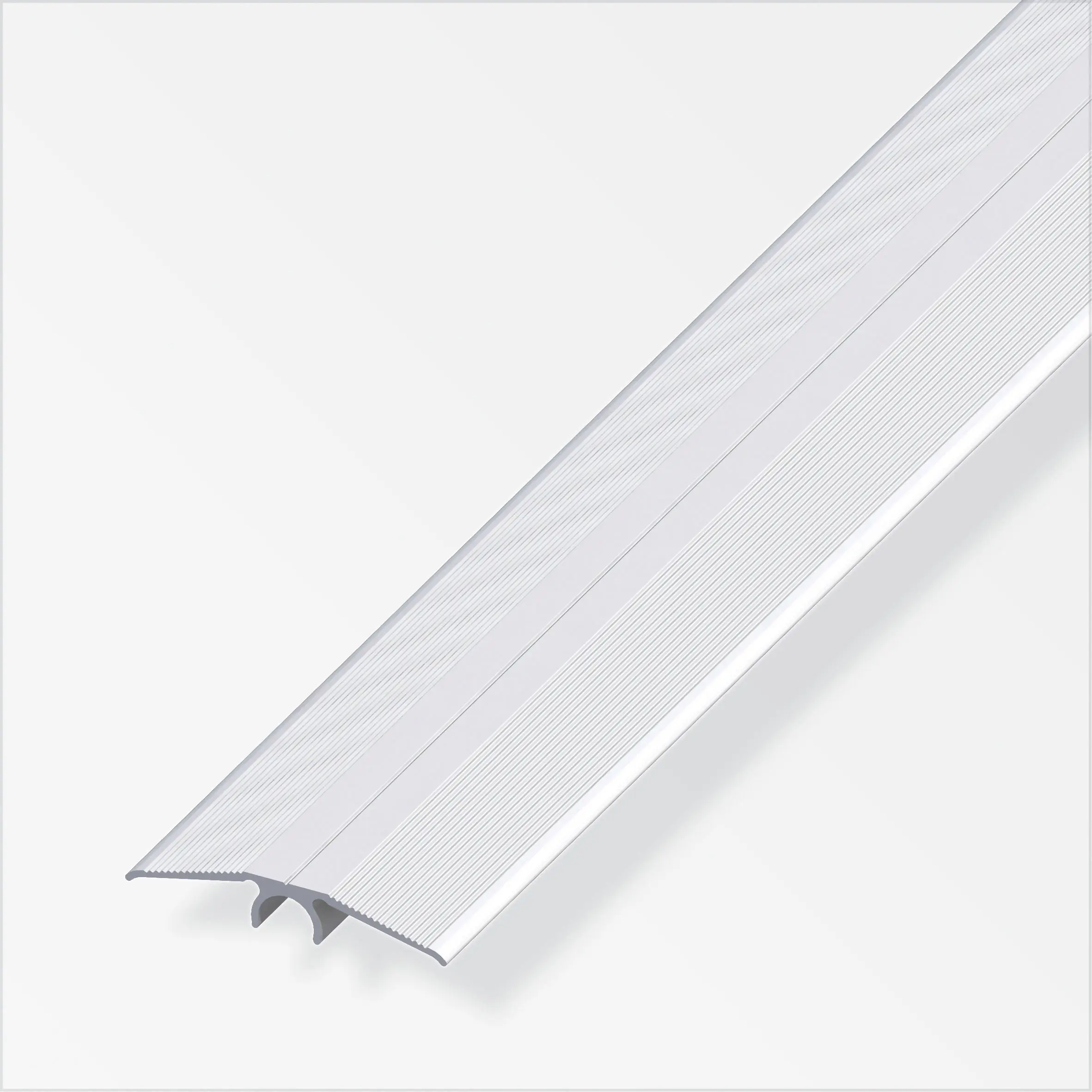 alfer Übergangsprofil 1 m, 46 mm Aluminium eloxiert silber