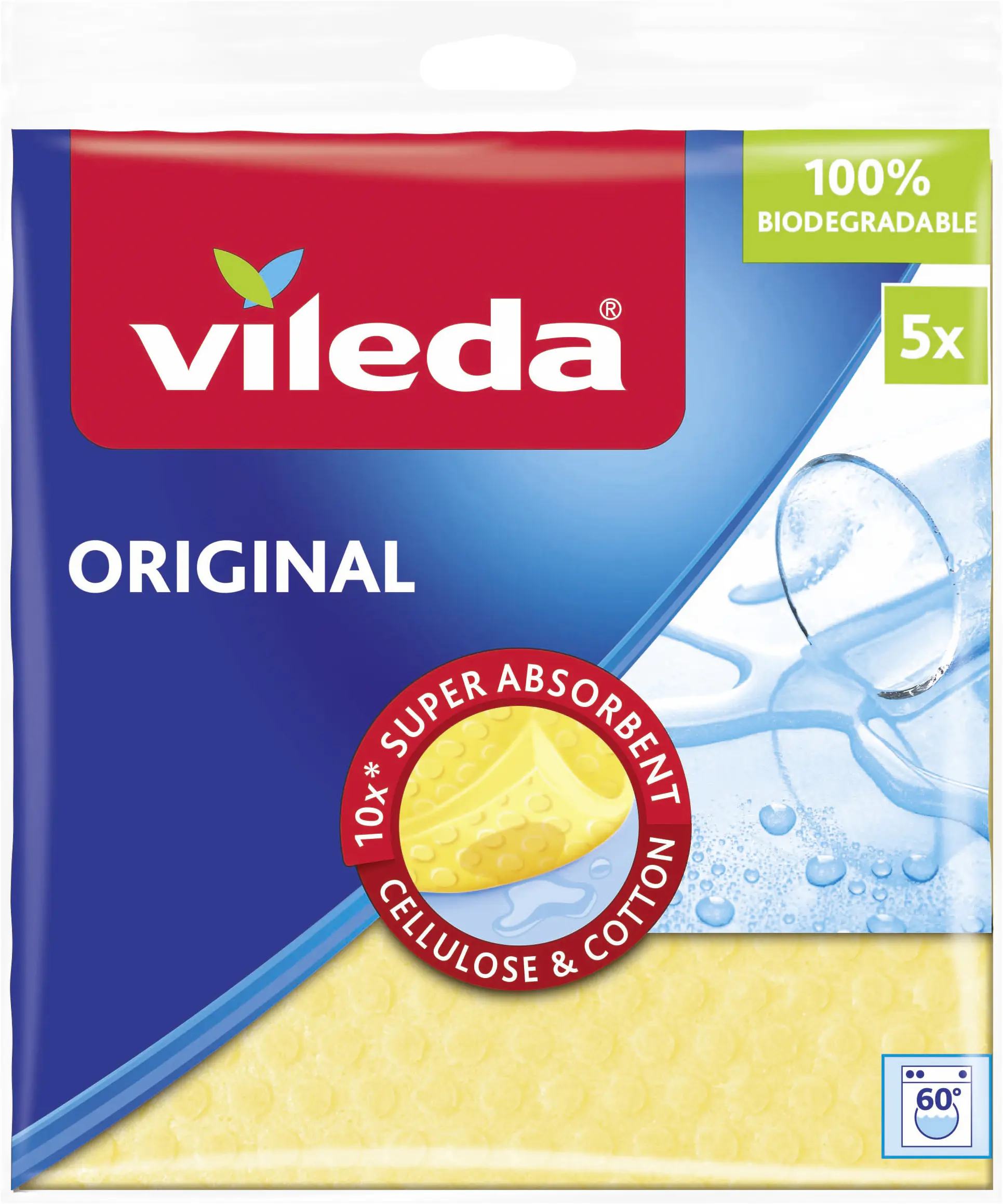 Vileda Schwammtuch 5-er Pack, 18 x 20 cm
