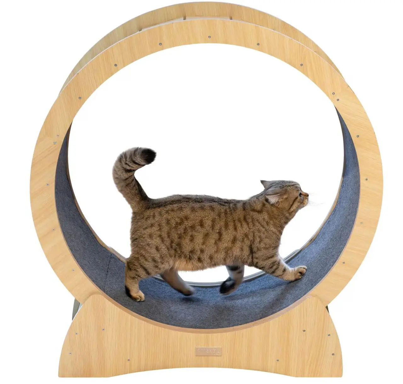 Kerbl Katzenlaufrad Ø 90 cm beige-grau