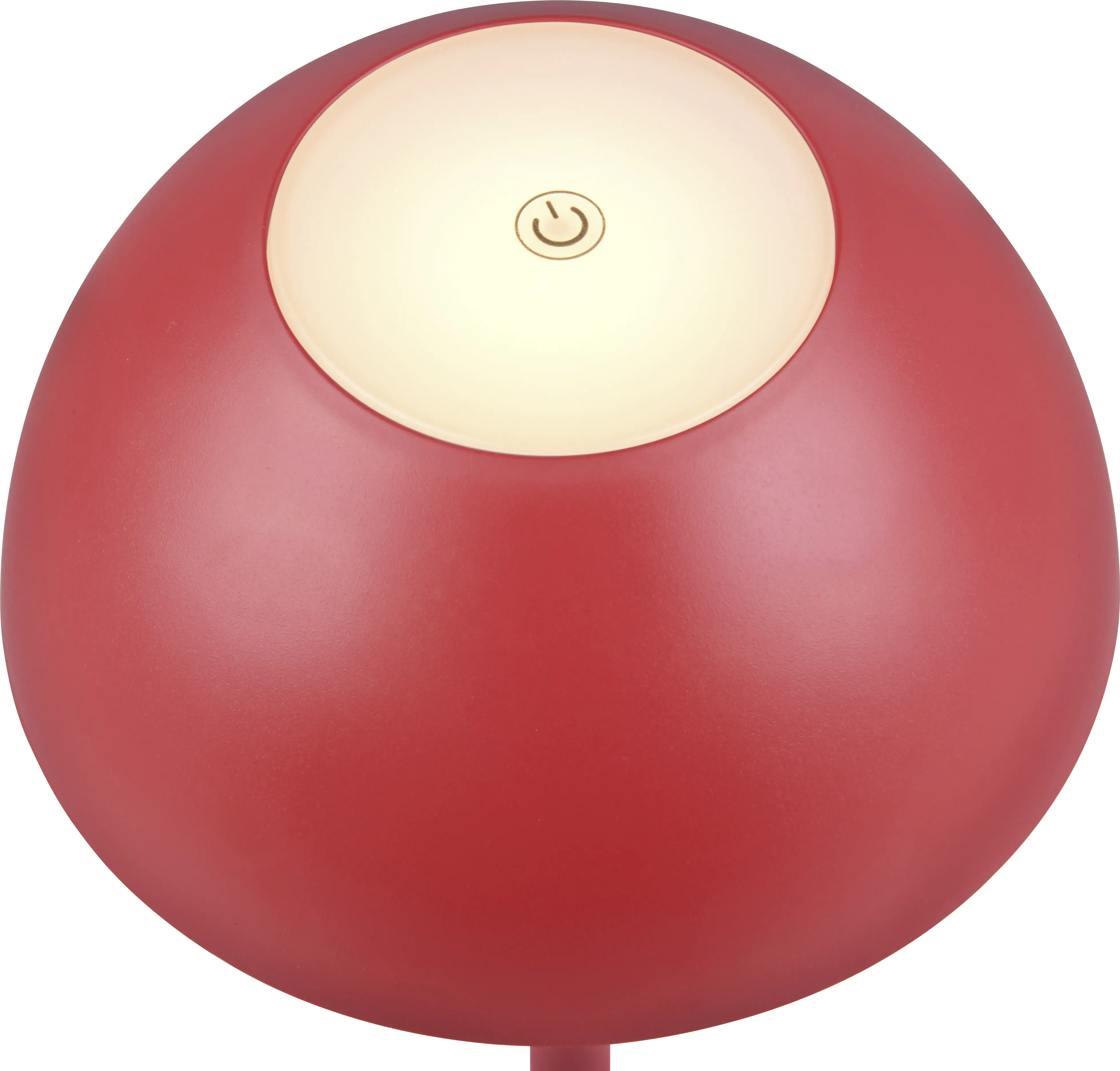Reality Leuchten LED Akku-Tischleuchte Ricardo rot 30 cm warmweiß