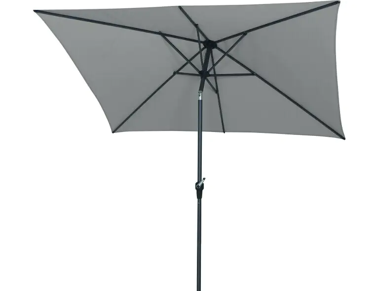 Siena Garden Mittelstockschirm Avio taupe 250 x 200 cm