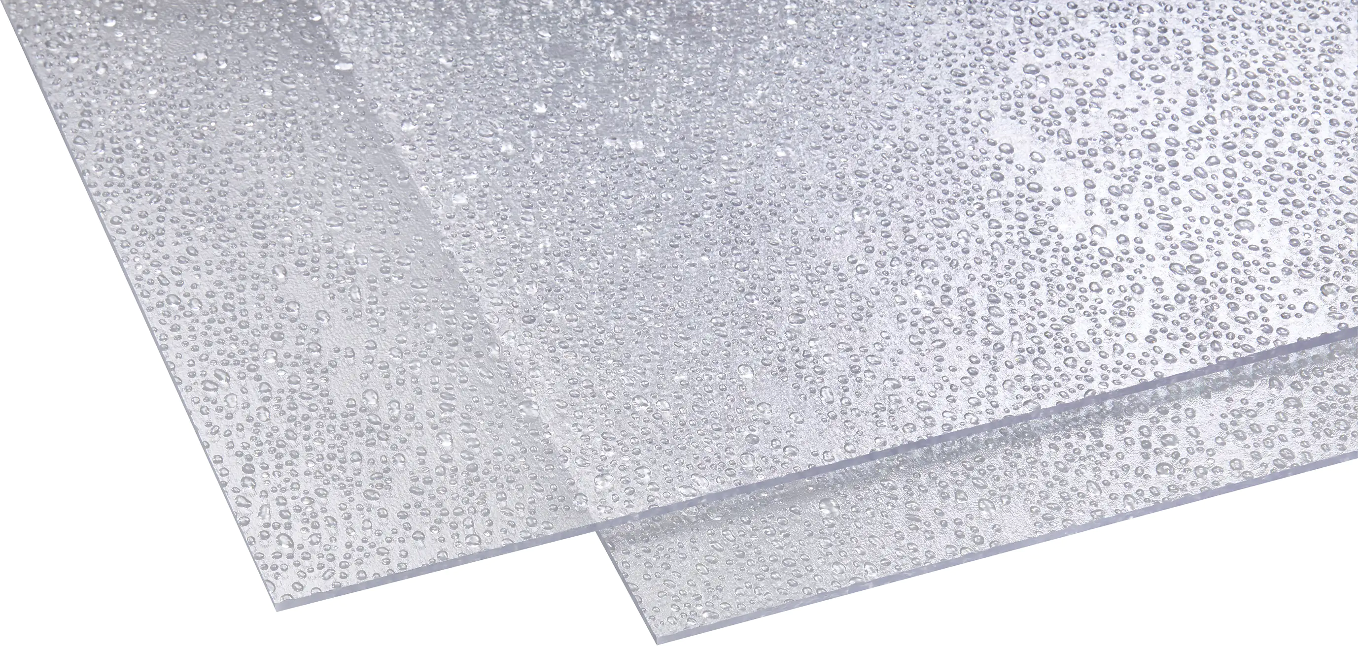 Gutta Polystyrolglas Tropfen 100 x 100 cm 5 mm klar
