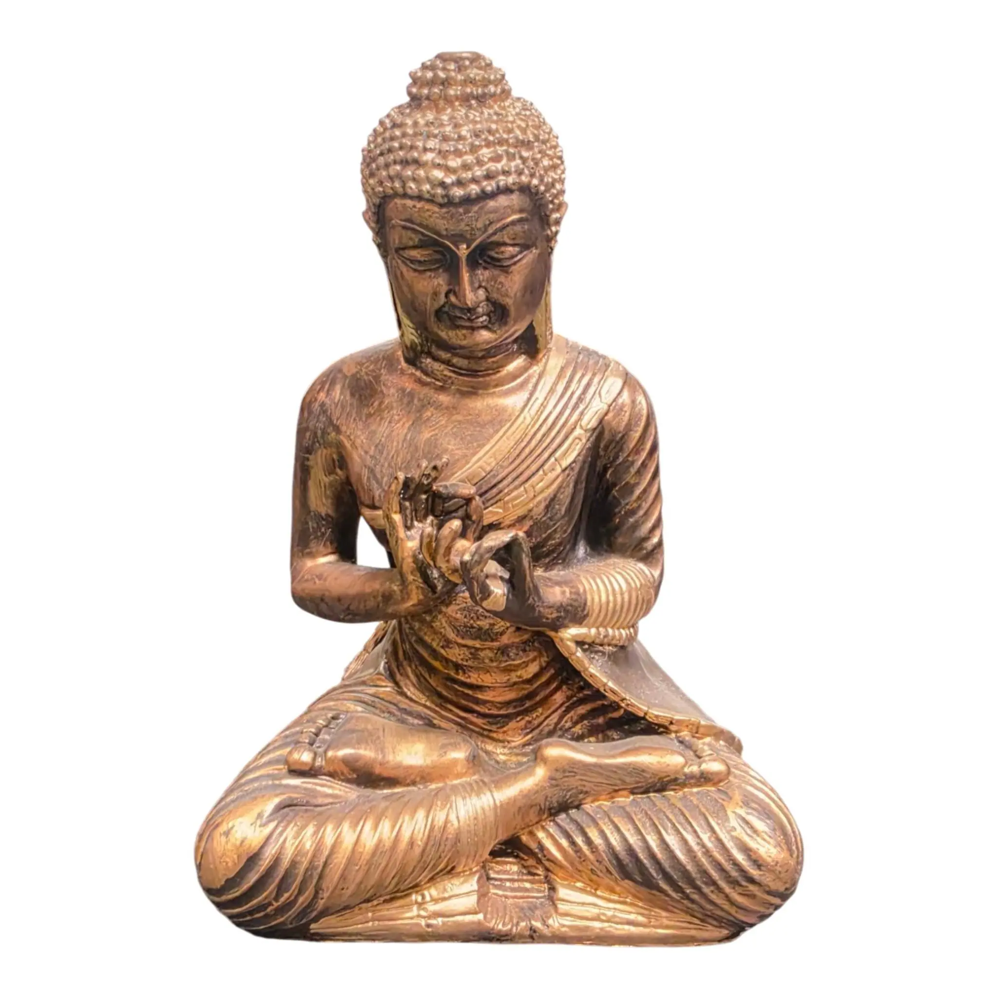 Figur Buddha 44 x 31 cm gold
