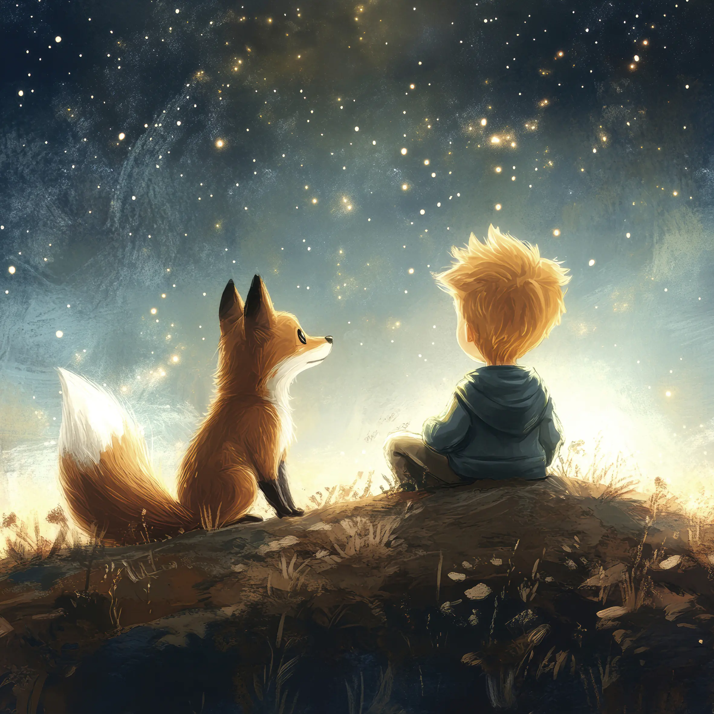 Keilrahmenbild Little Prince 30 x 30 cm