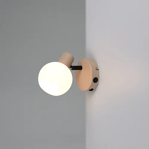 Reality Wandlampe Boba warm beige E14