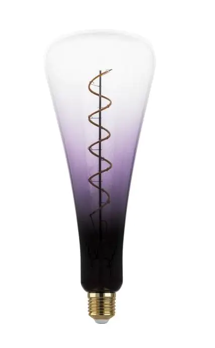 Eglo LED Leuchtmittel Zylinder E27 4W schwarz-violett