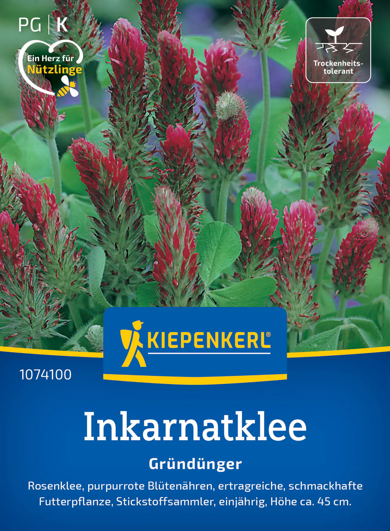 Kiepenkerl Saatgut Inkarnatklee Rosenklee für ca. 25 m²