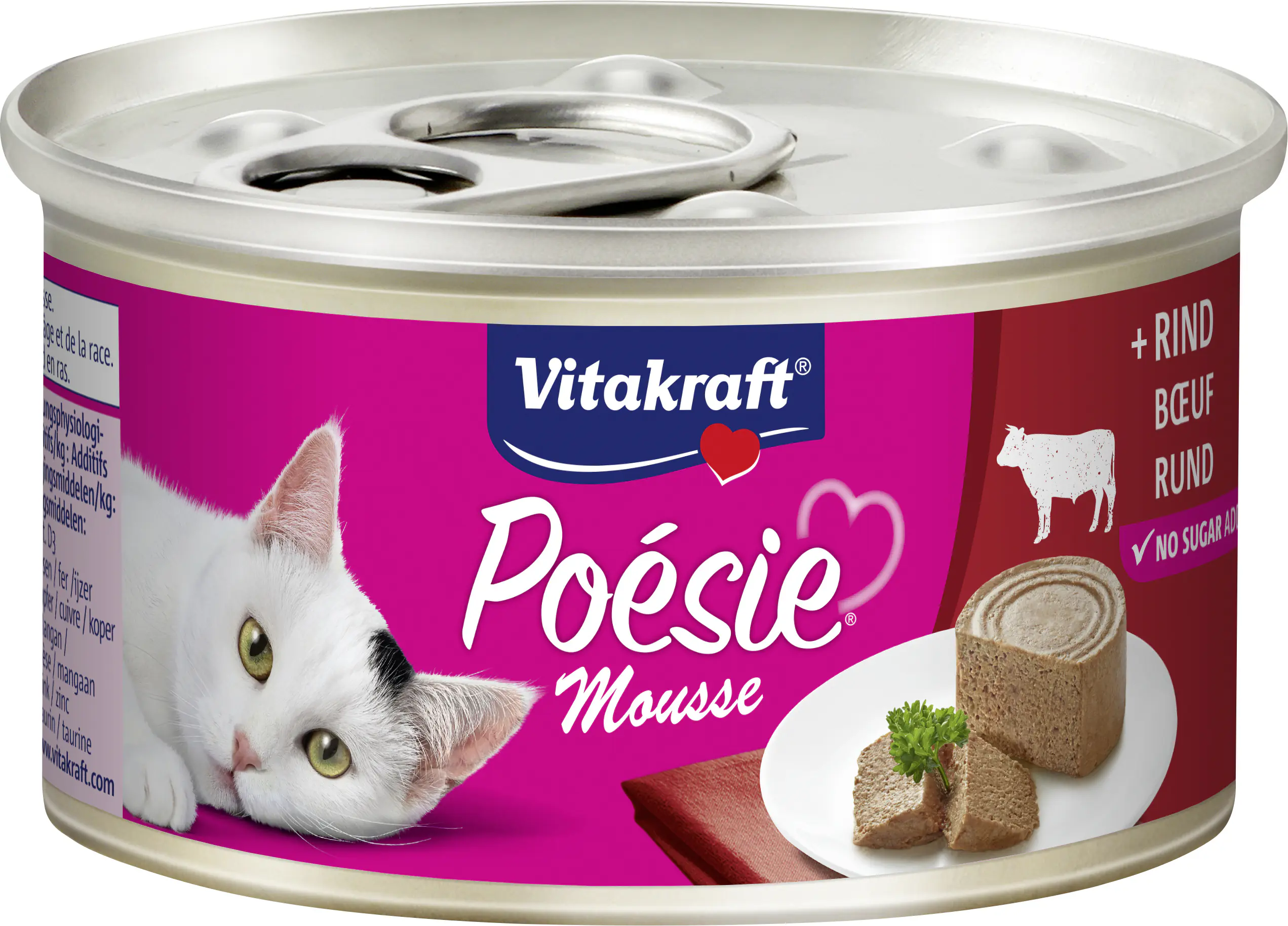 Vitakraft Poésie Katzenfutter Mousse Rind 85 g