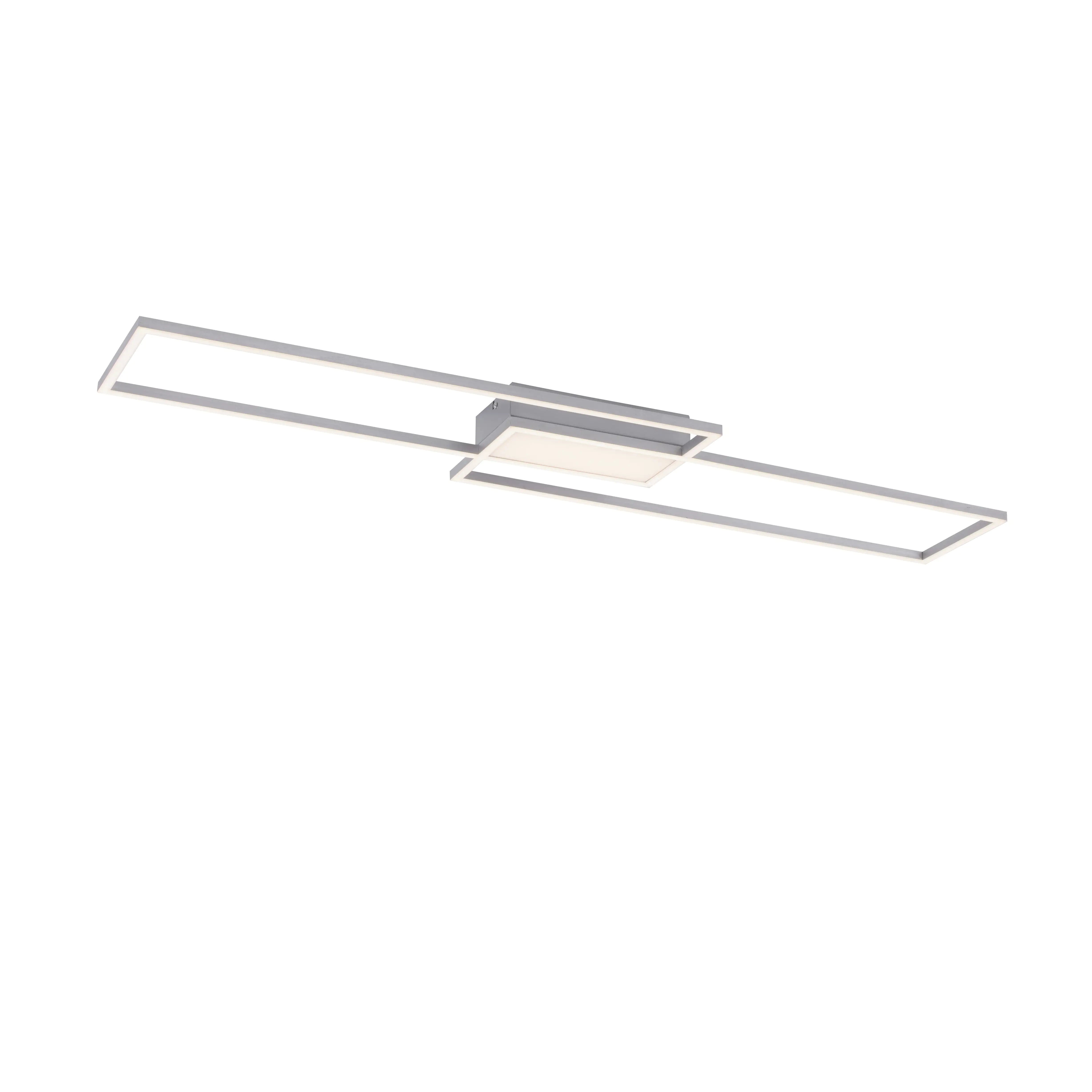 JustLight LED CCT Deckenleuchte Asmin nickel-matt 109,5 x 26 cm