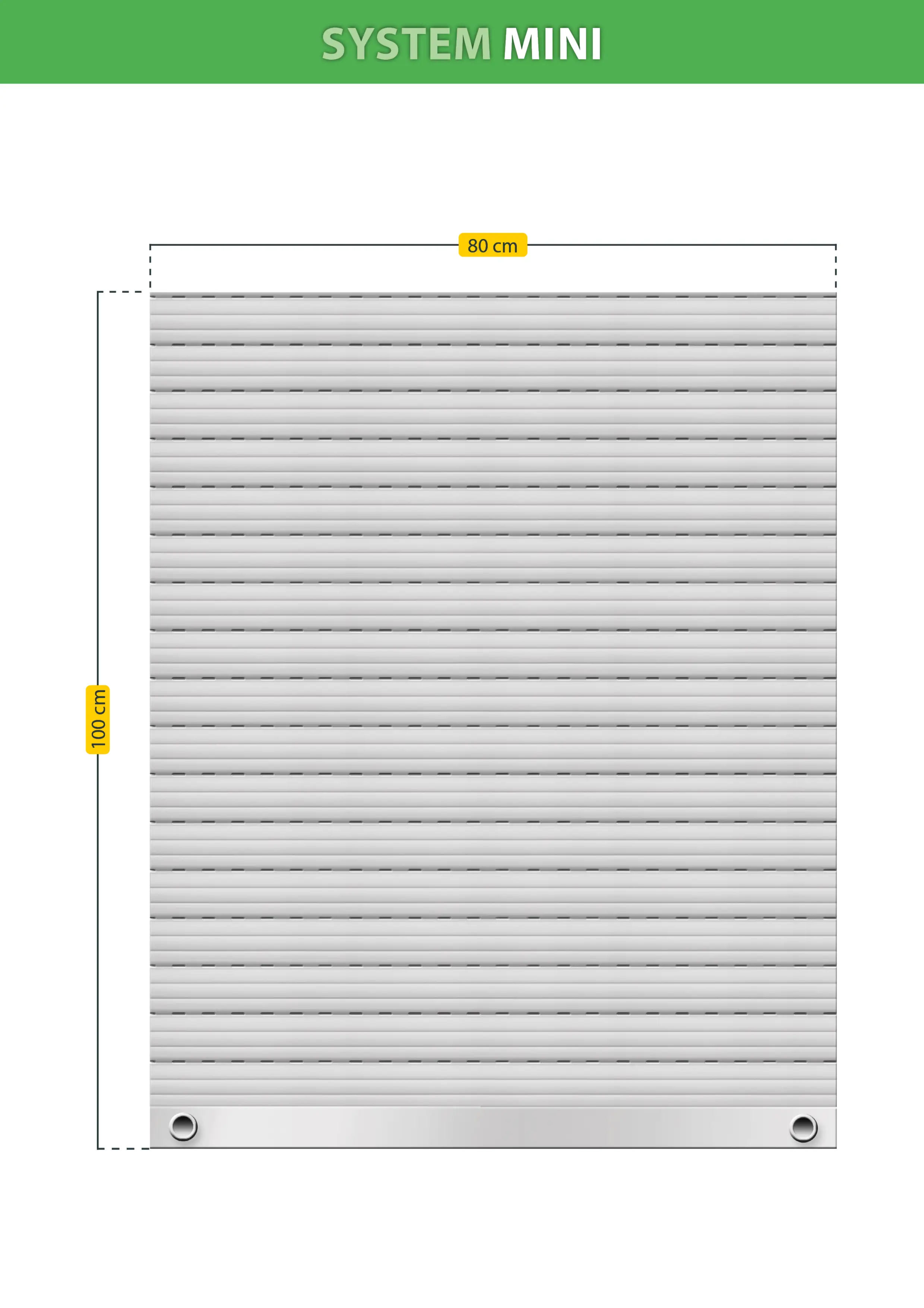 Schellenberg Rollladenpanzer Mini, grau, 80 x 100 cm